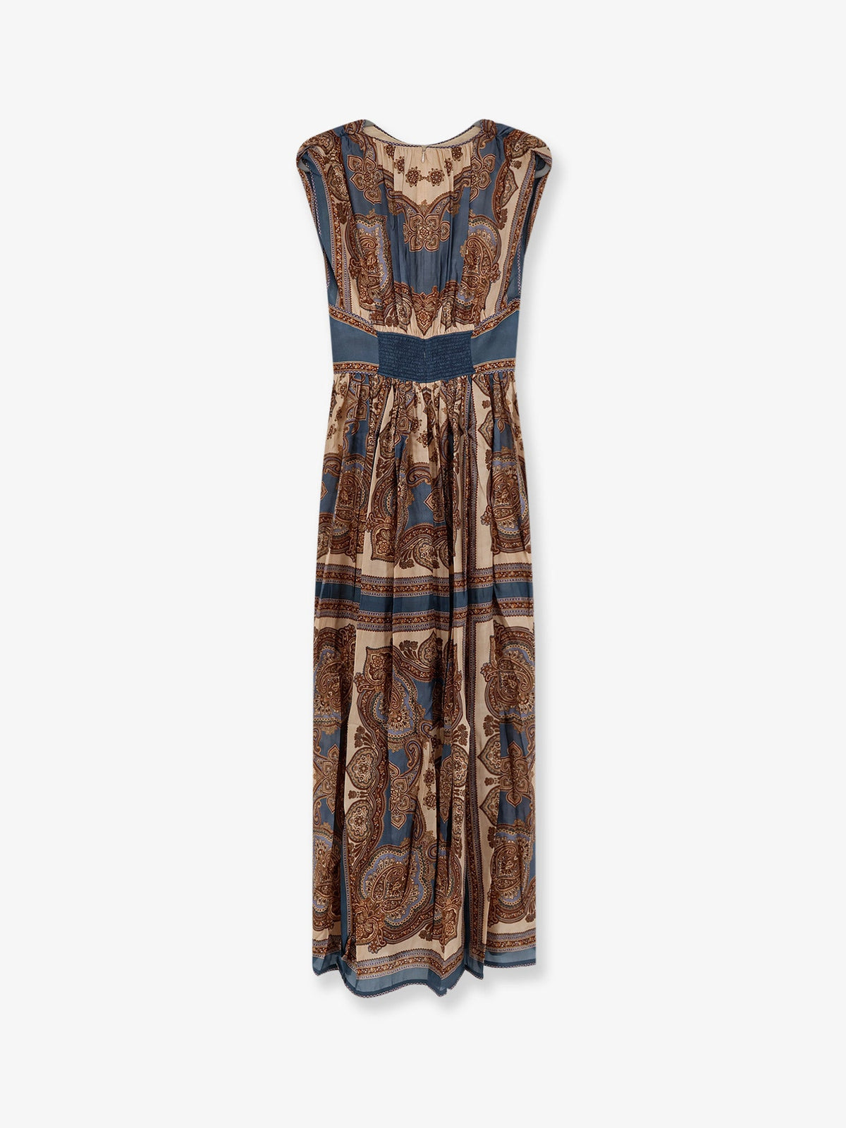Zimmermann Mahon silk long dress - Darkblue