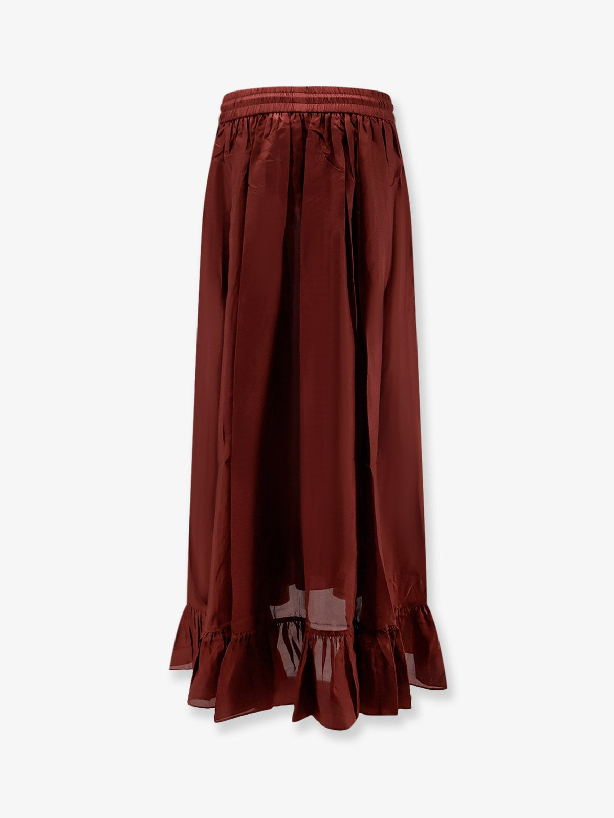 Zimmermann Aster silk skirt - Merlot