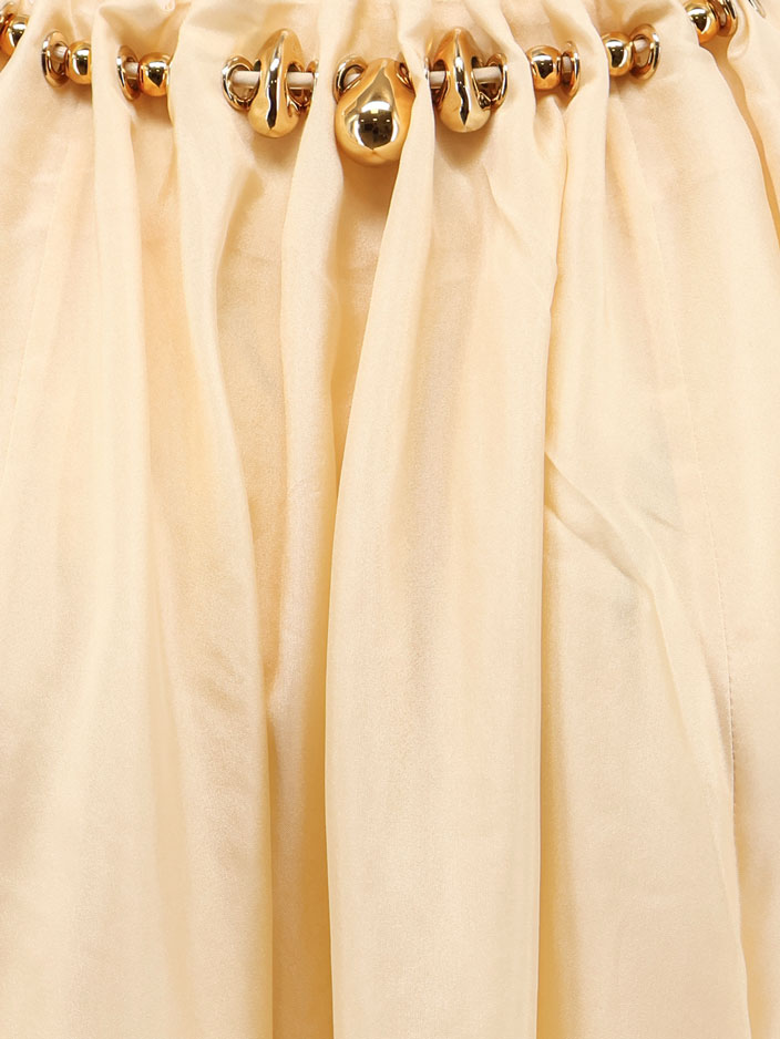 Zimmermann Aster silk long dress - Cream