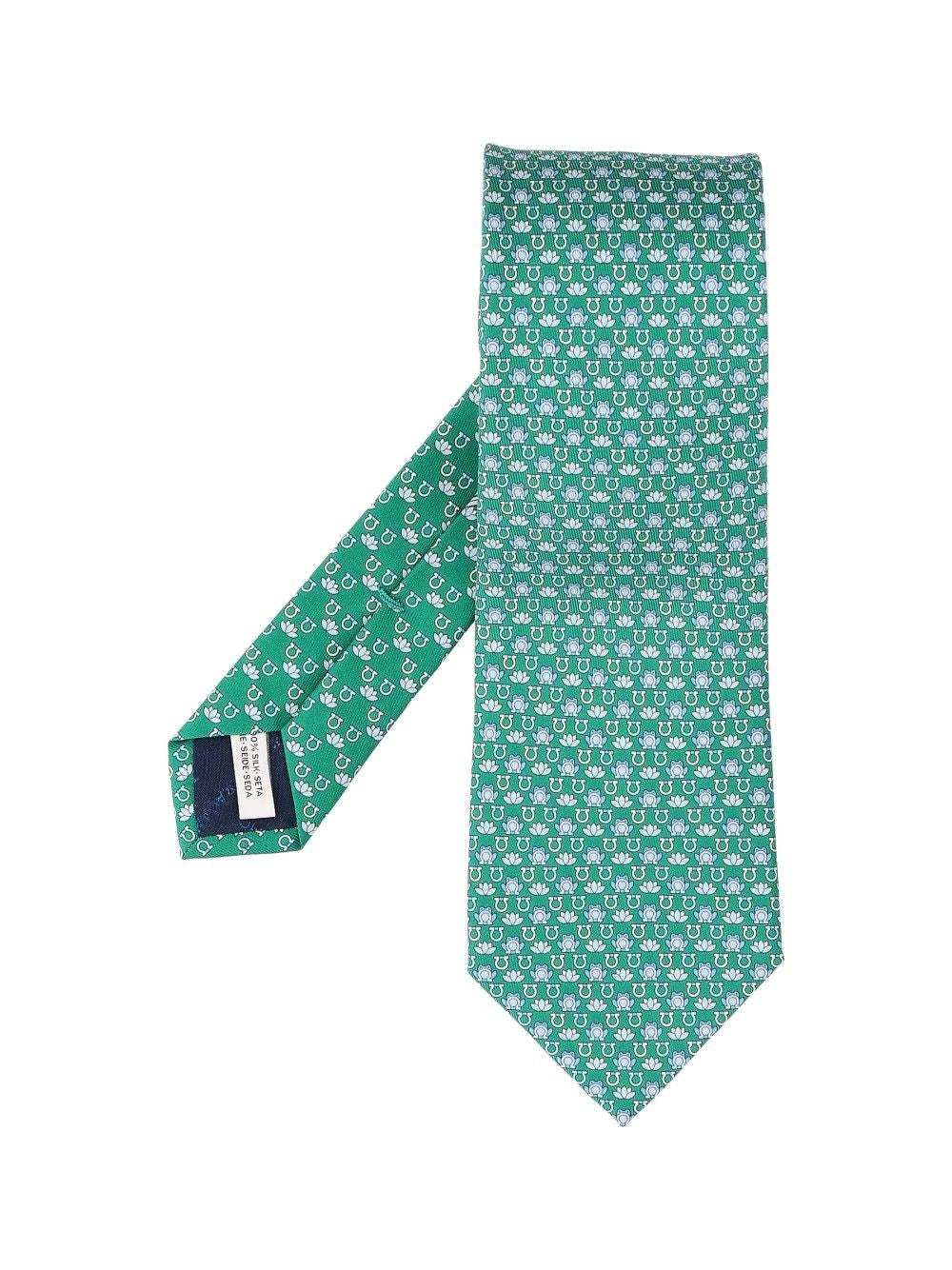 Ferragamo "Clarissa" Tie - Green