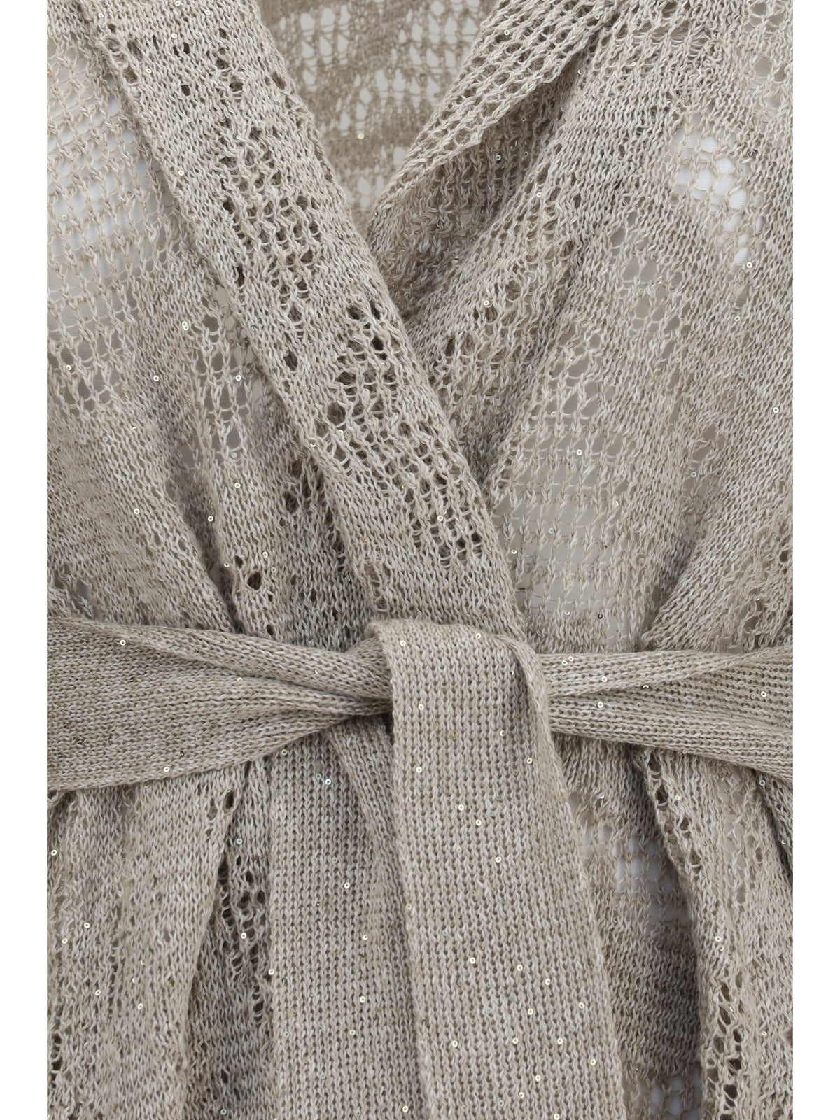 Brunello Cucinelli Cotton and linen Cardigan - Beige Freddo