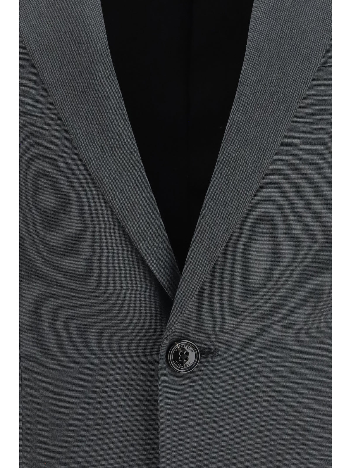 Valentino Single-breasted wool and mohair Jacket - 642 Raven