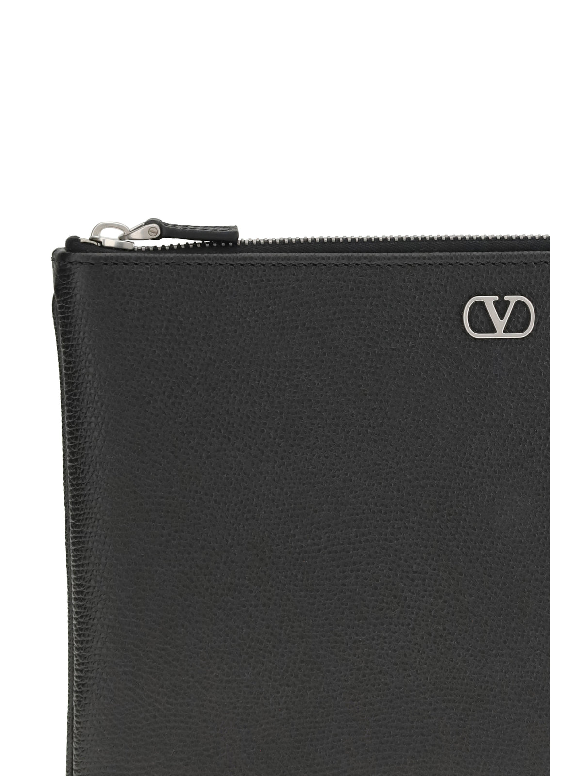 Valentino Garavani Leather Pouch - Black
