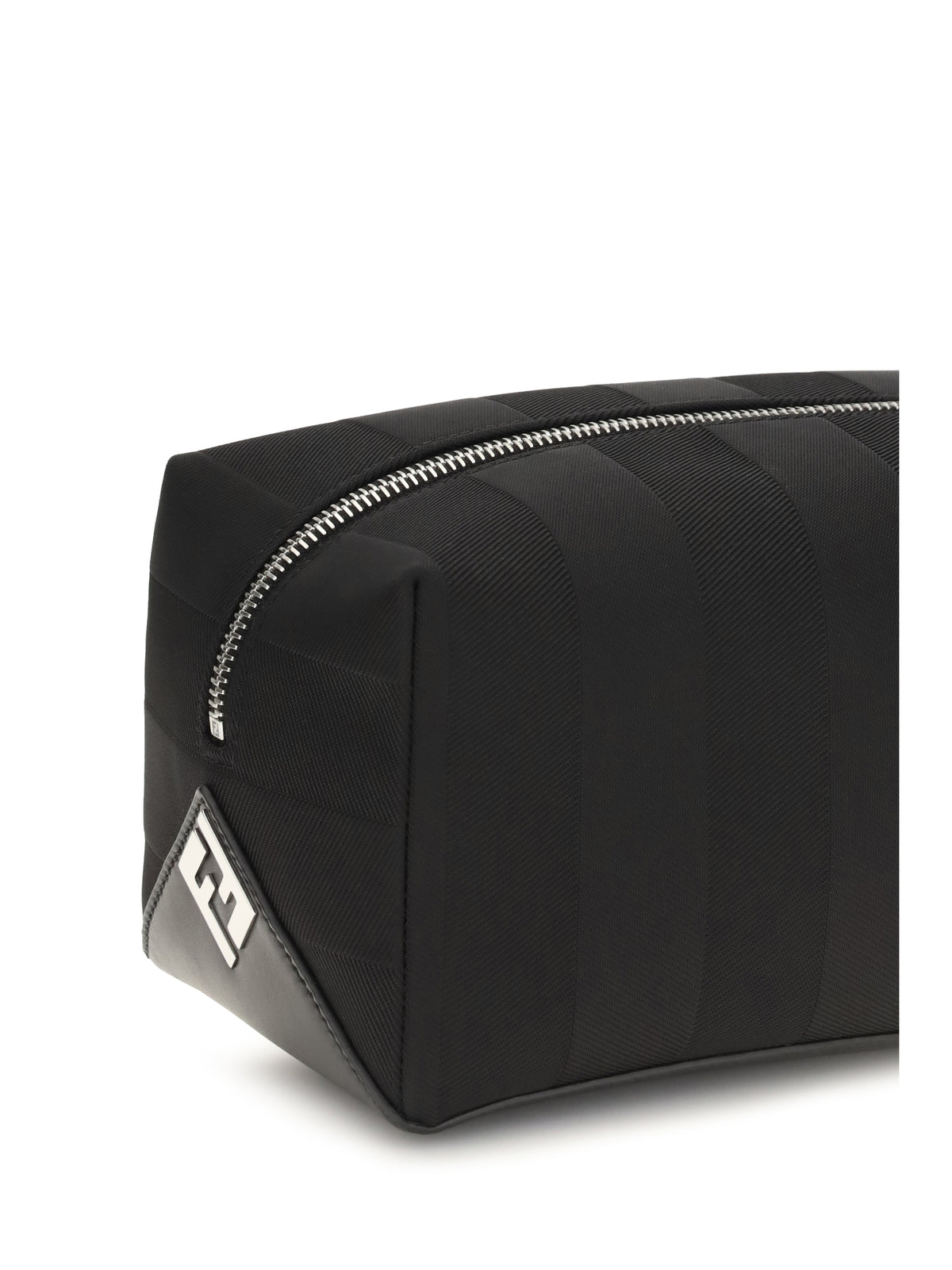 Fendi Striped Beauty Case - Nero+Palladio
