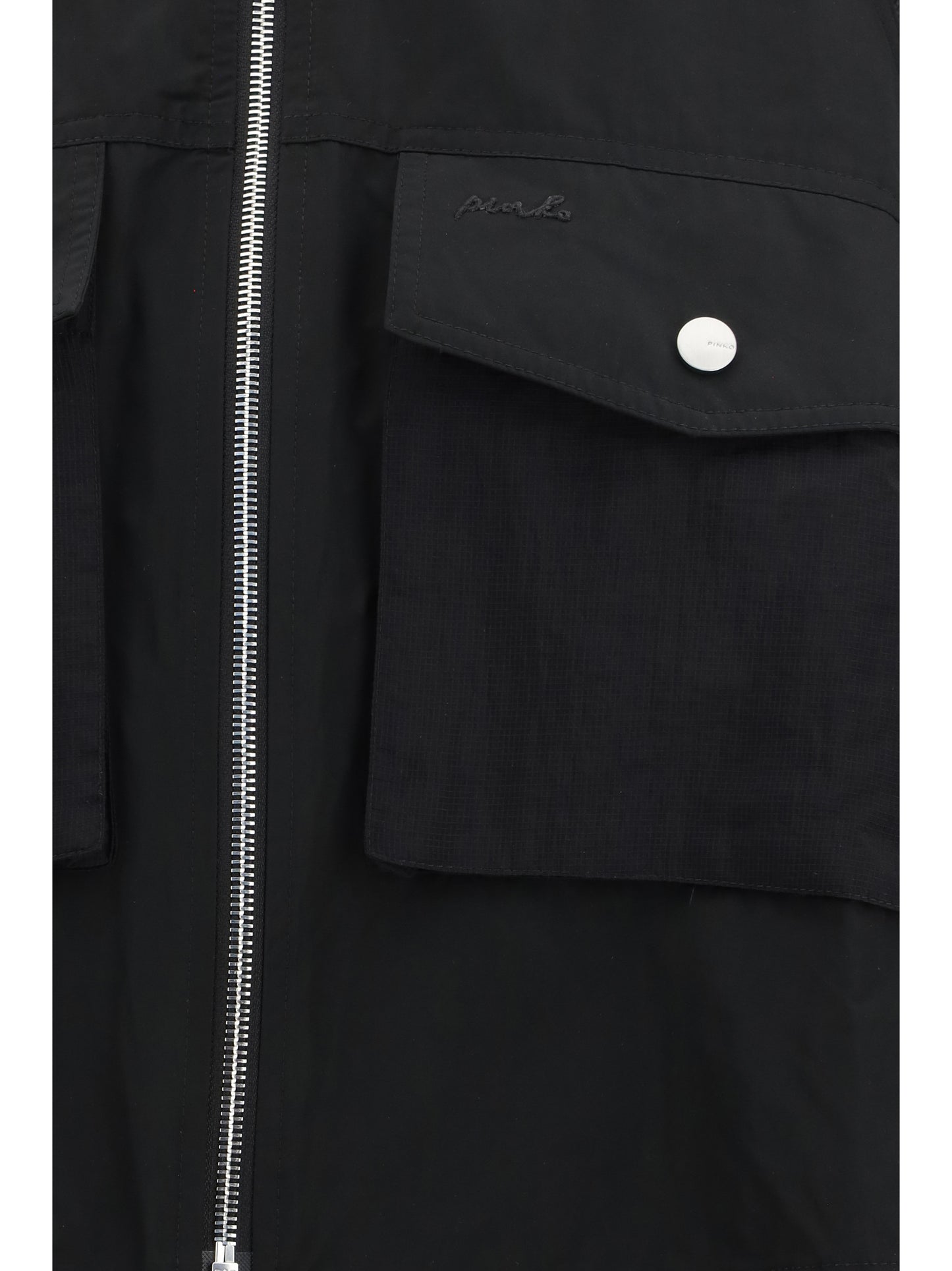 PINKO Beth Jacket with transparent inserts