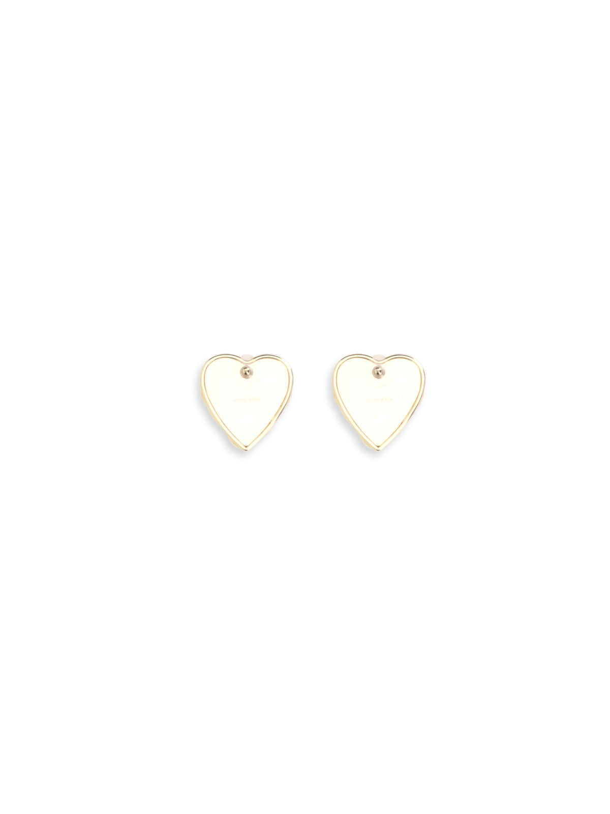 Self-Portrait Embellished heart Earrings - Gold