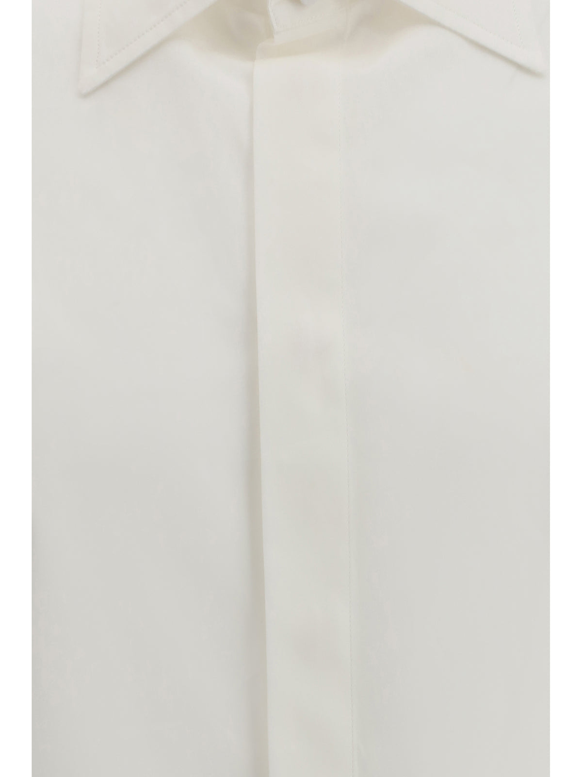 Valentino Rockstud Untitled Cotton Shirt - White