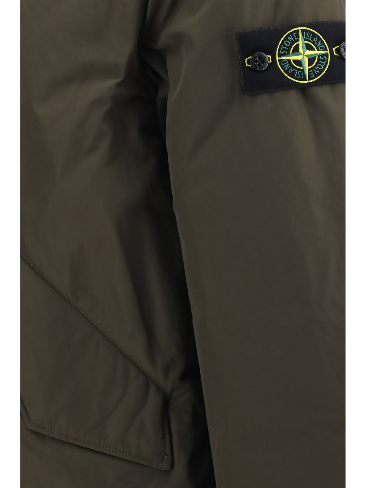 Stone Island Padded micro twill Jacket - Coal Grey