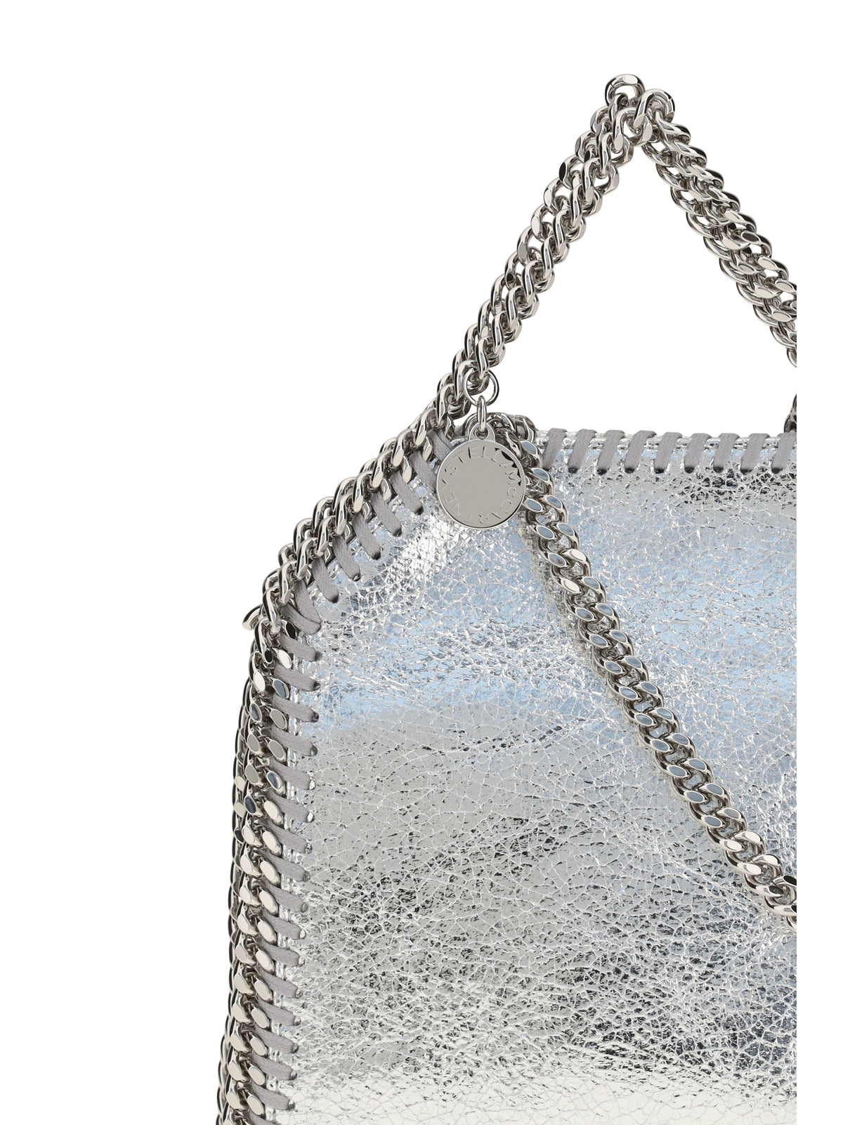 Stella Mccartney Metallic Falabella Handbag - Silver