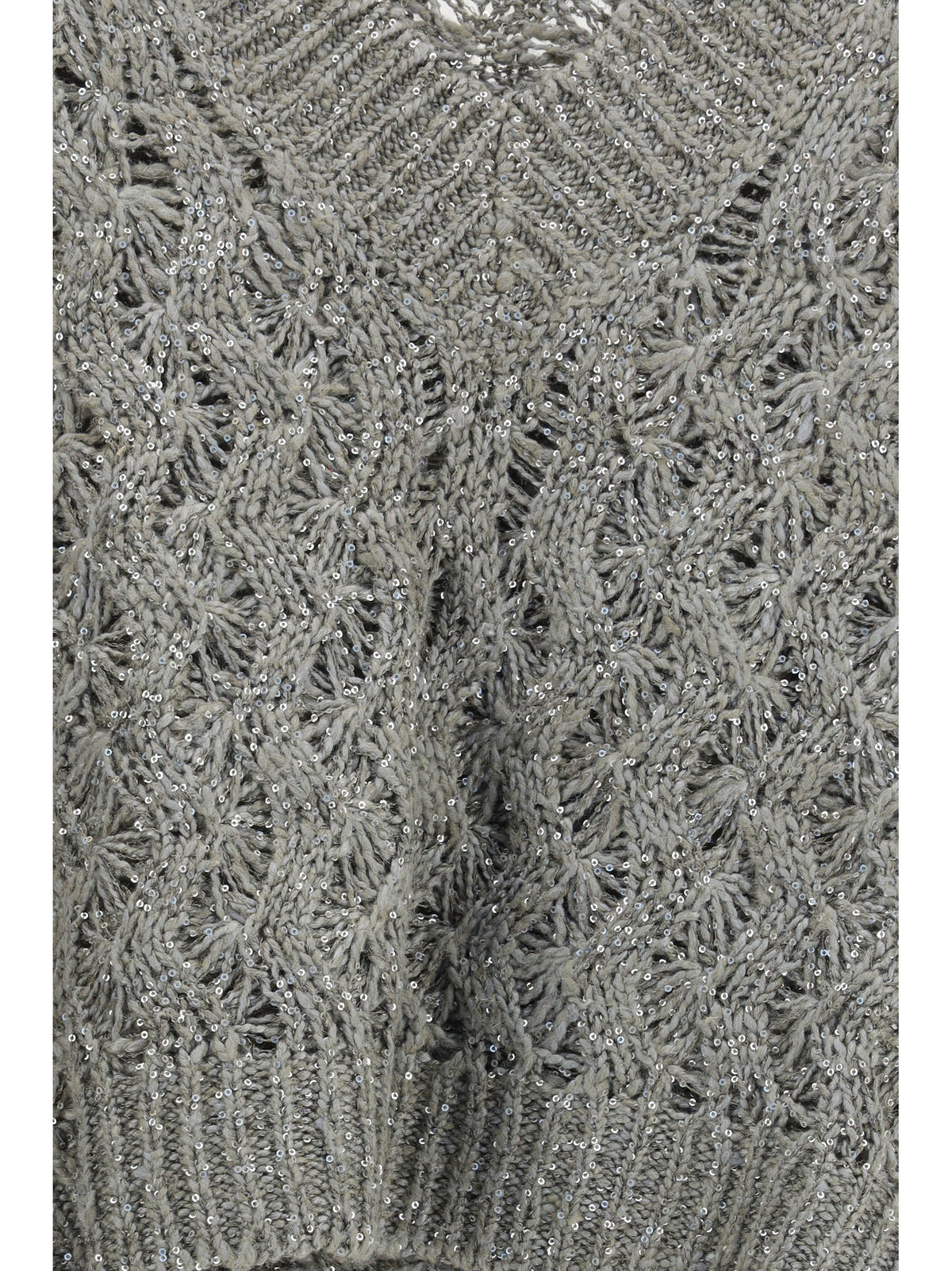 Brunello Cucinelli Silk blend sequined Vest - Rosemary