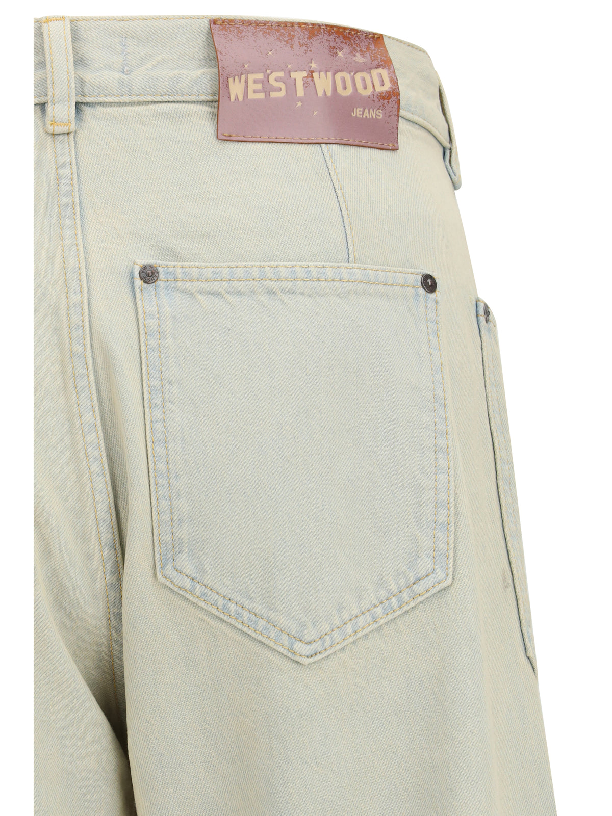 Vivienne Westwood Cotton Jeans with patch pockets - Light Blue