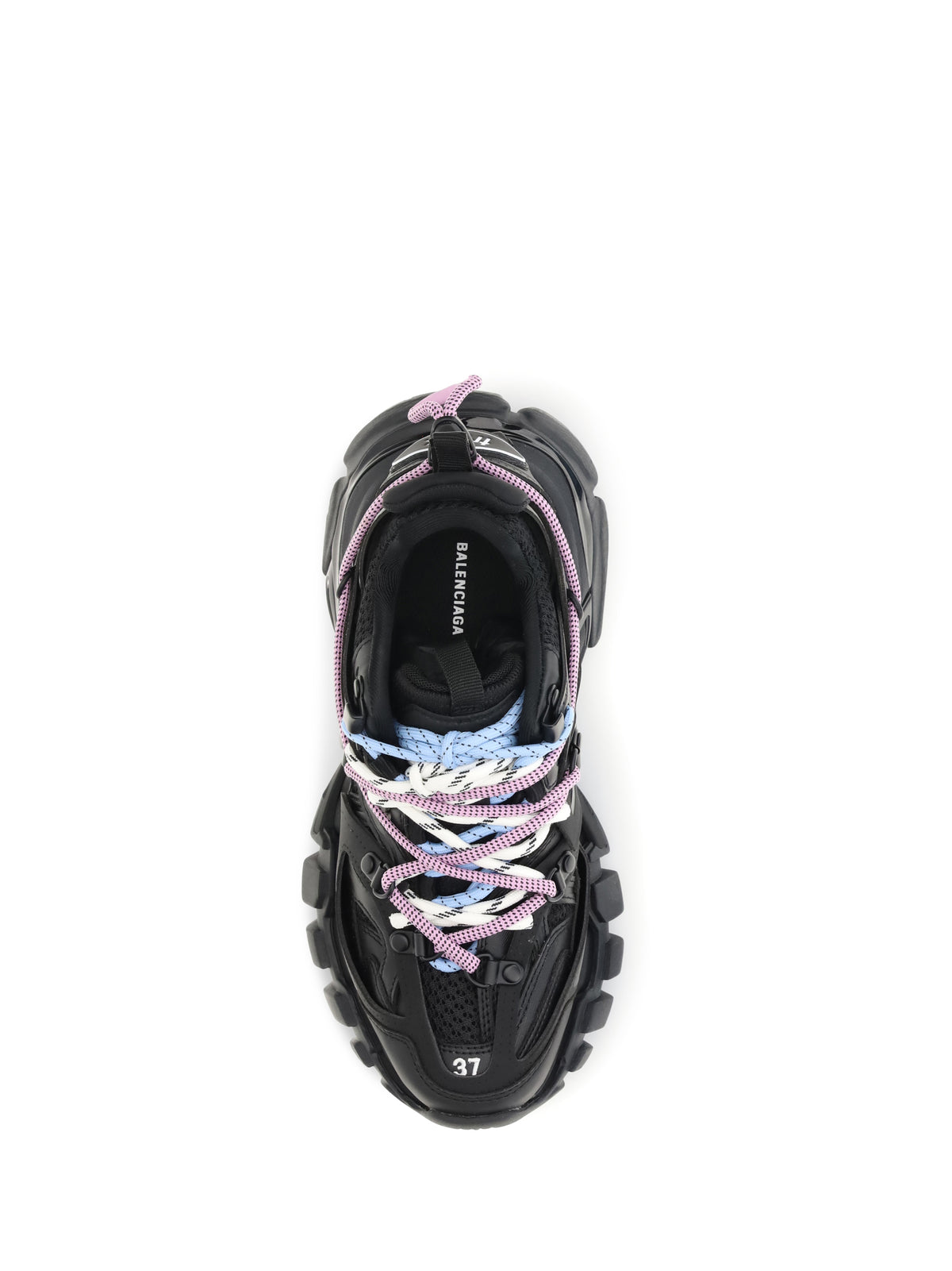Balenciaga Track Trail Sneakers - Blk/Pink/Blue/Beige