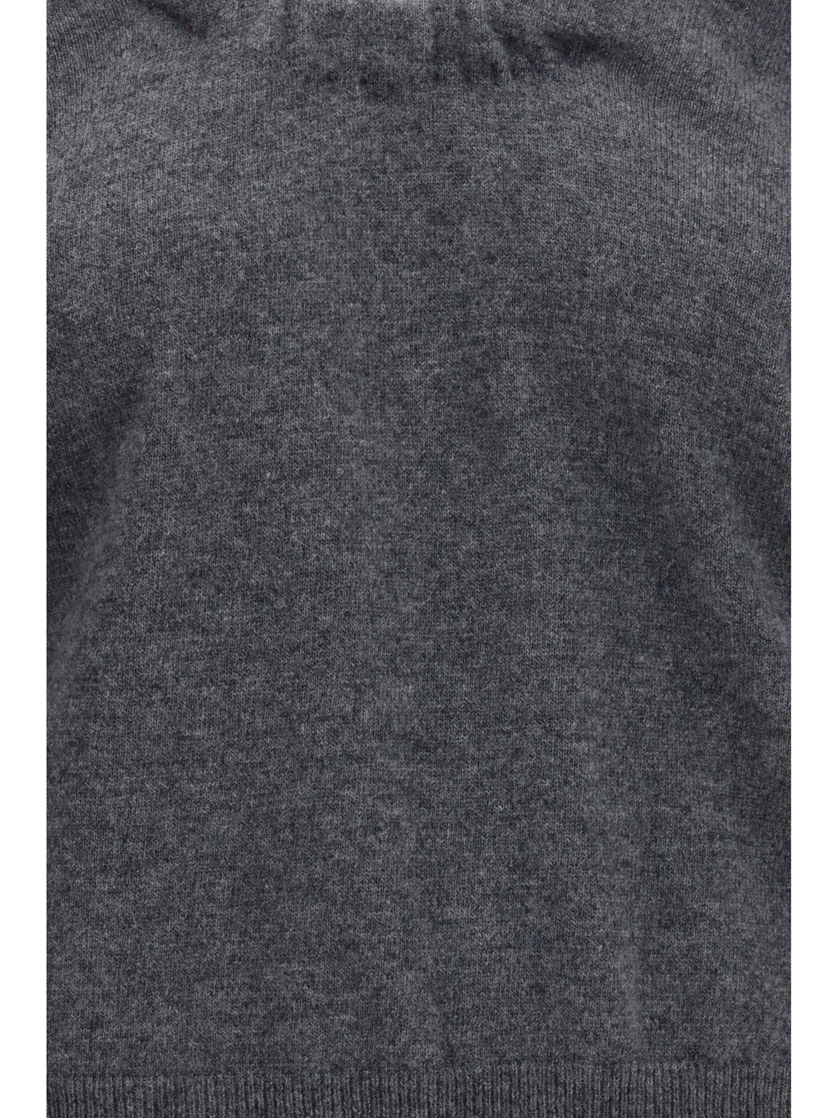 Maison Margiela Wool Sweater with gathered neckline - Medium Grey