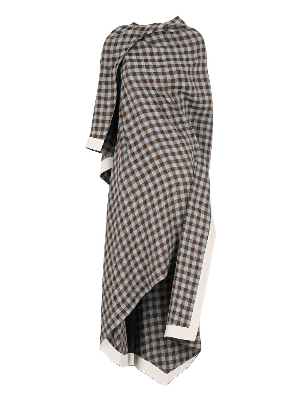 Loewe Viscose And Linen Blend Dress - Multi