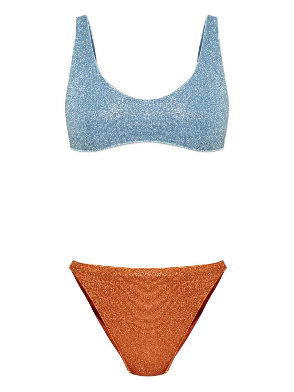 Oseree Two-Tone Bikini - Multi