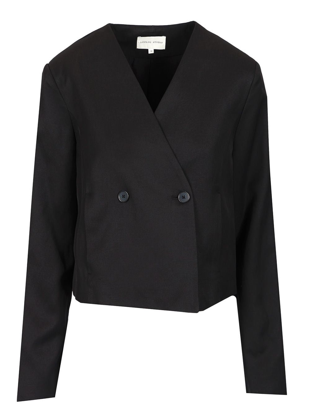 Loulou Studio Short Blazer - Black