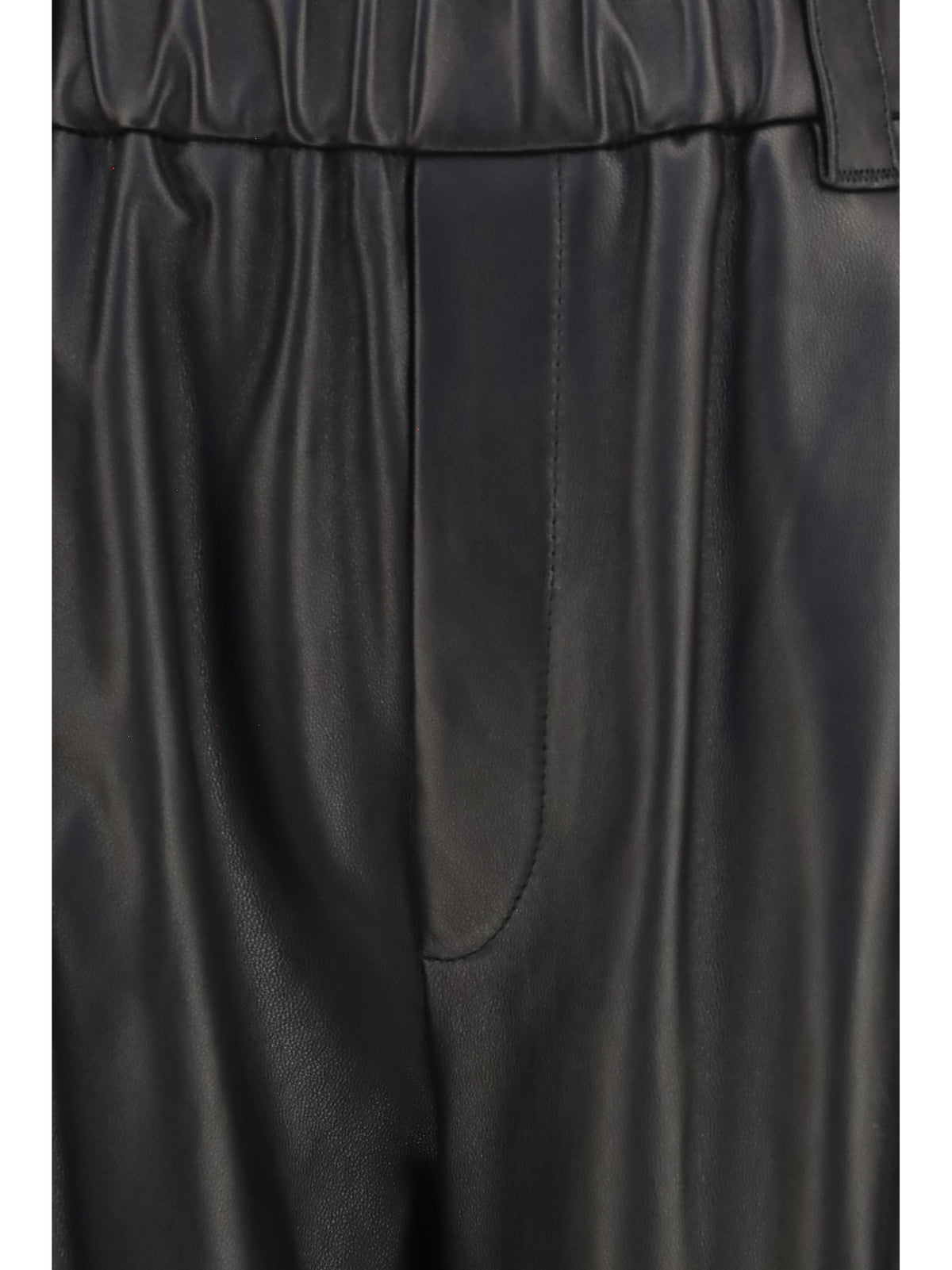 Brunello Cucinelli Baggy nappa leather Pants - Black