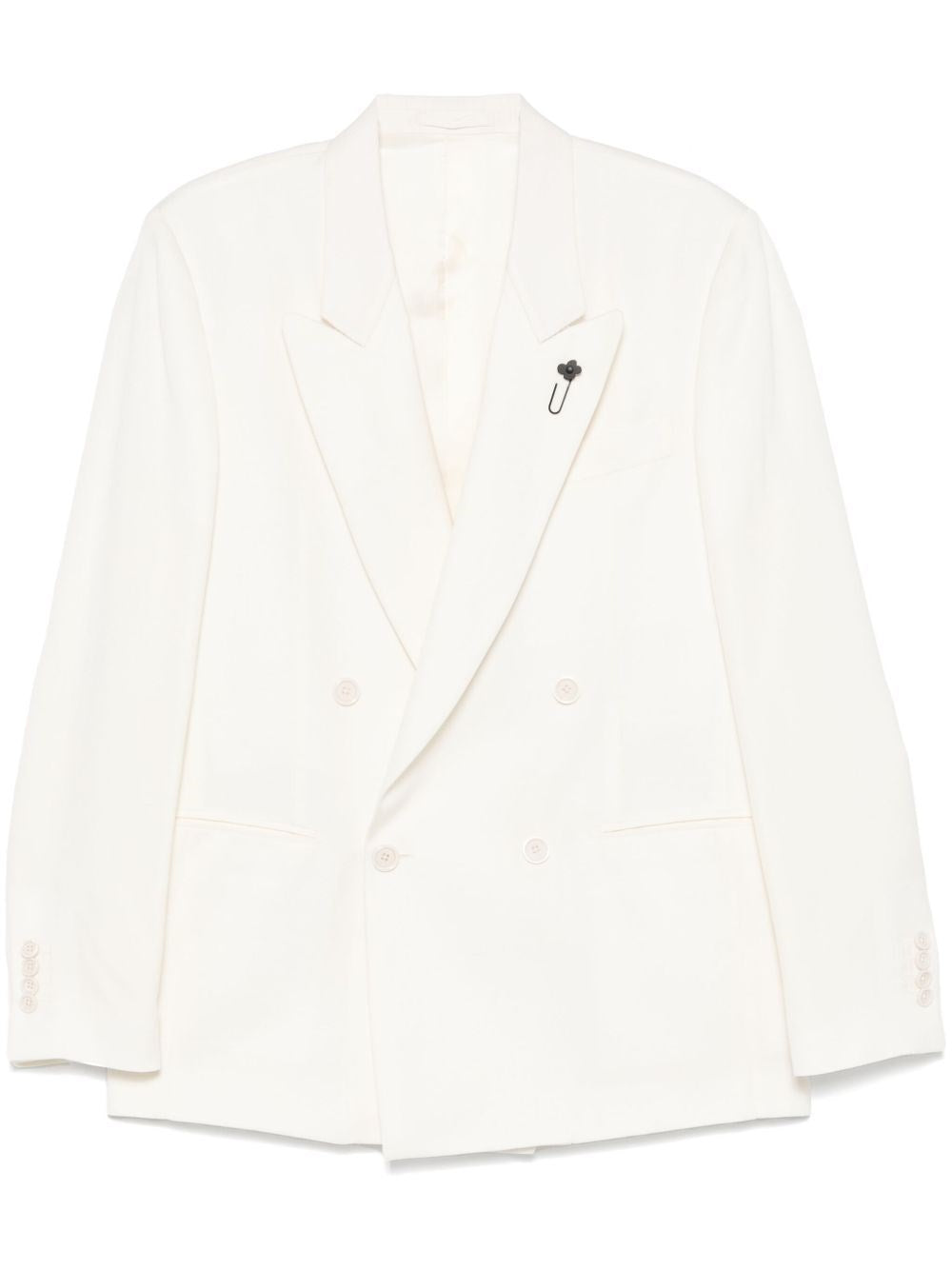 Lardini Attitude Double-Breasted Jacket - White