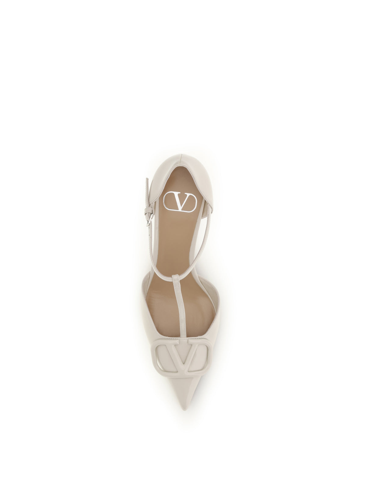 Valentino Garavani VLogo Signature D'Orsay Pumps - Light Ivory