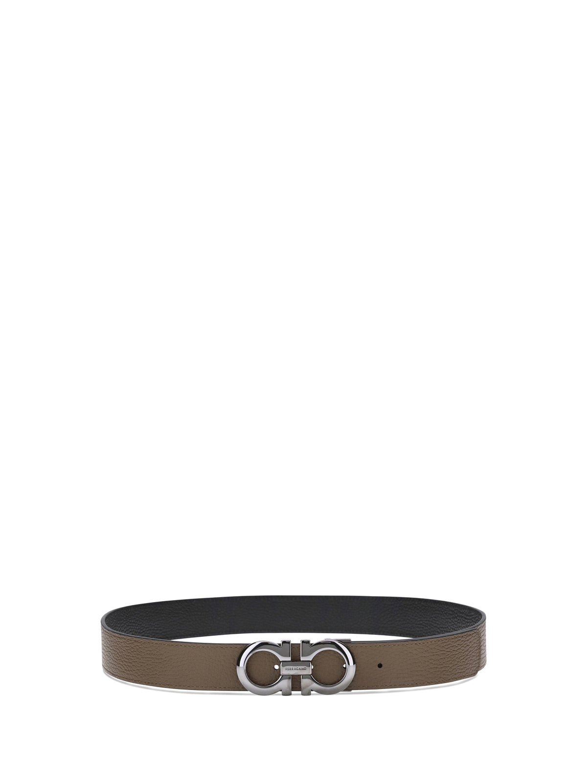 Ferragamo Reversible leather Belt - Brown Sugar