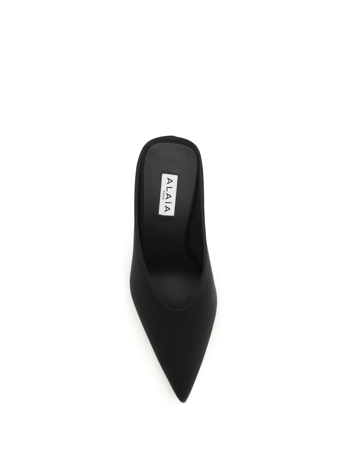 AlaïA Satin wedge Mules - Noir