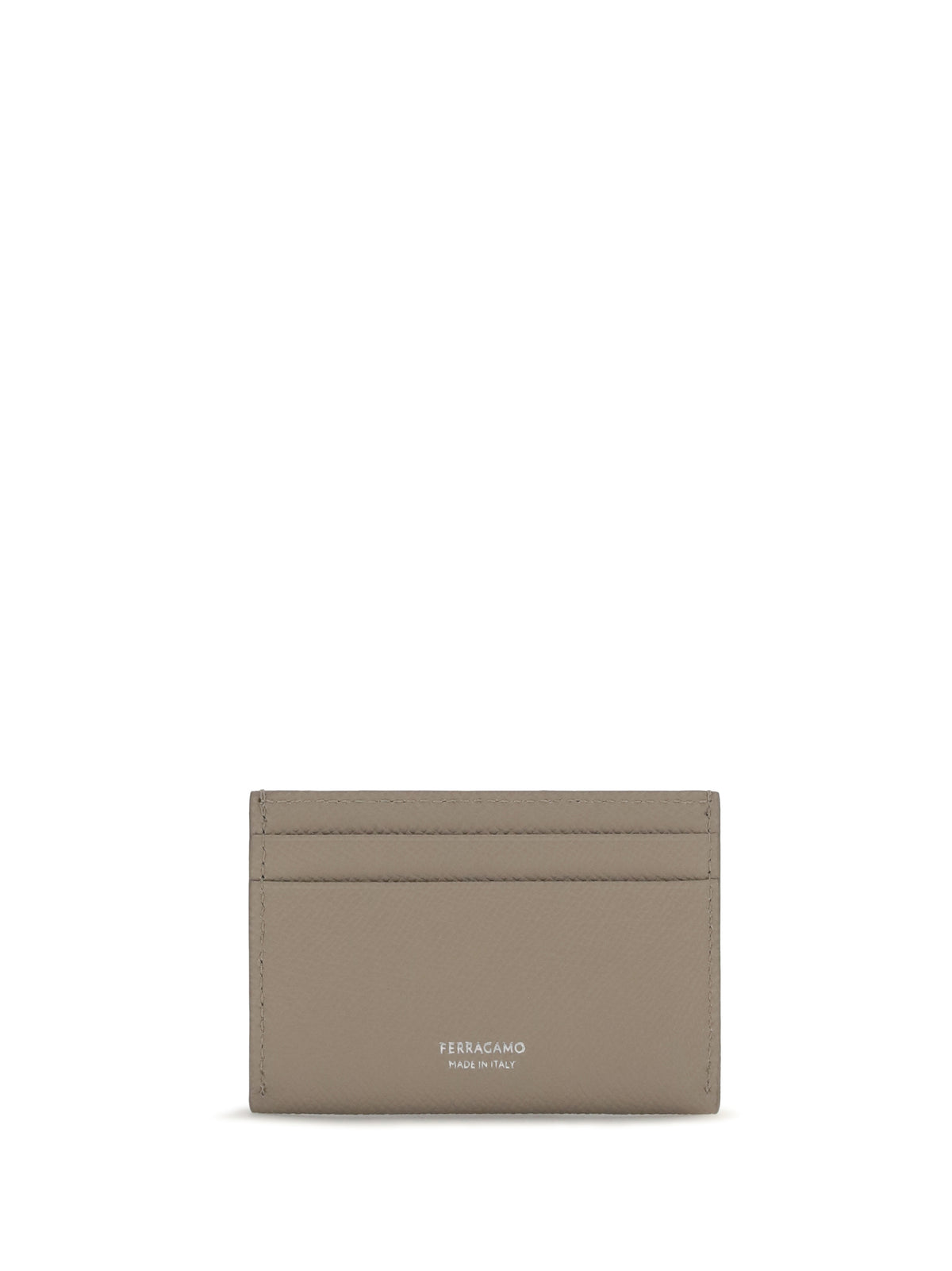 Ferragamo Gancini Card Holder - Taupe Grey