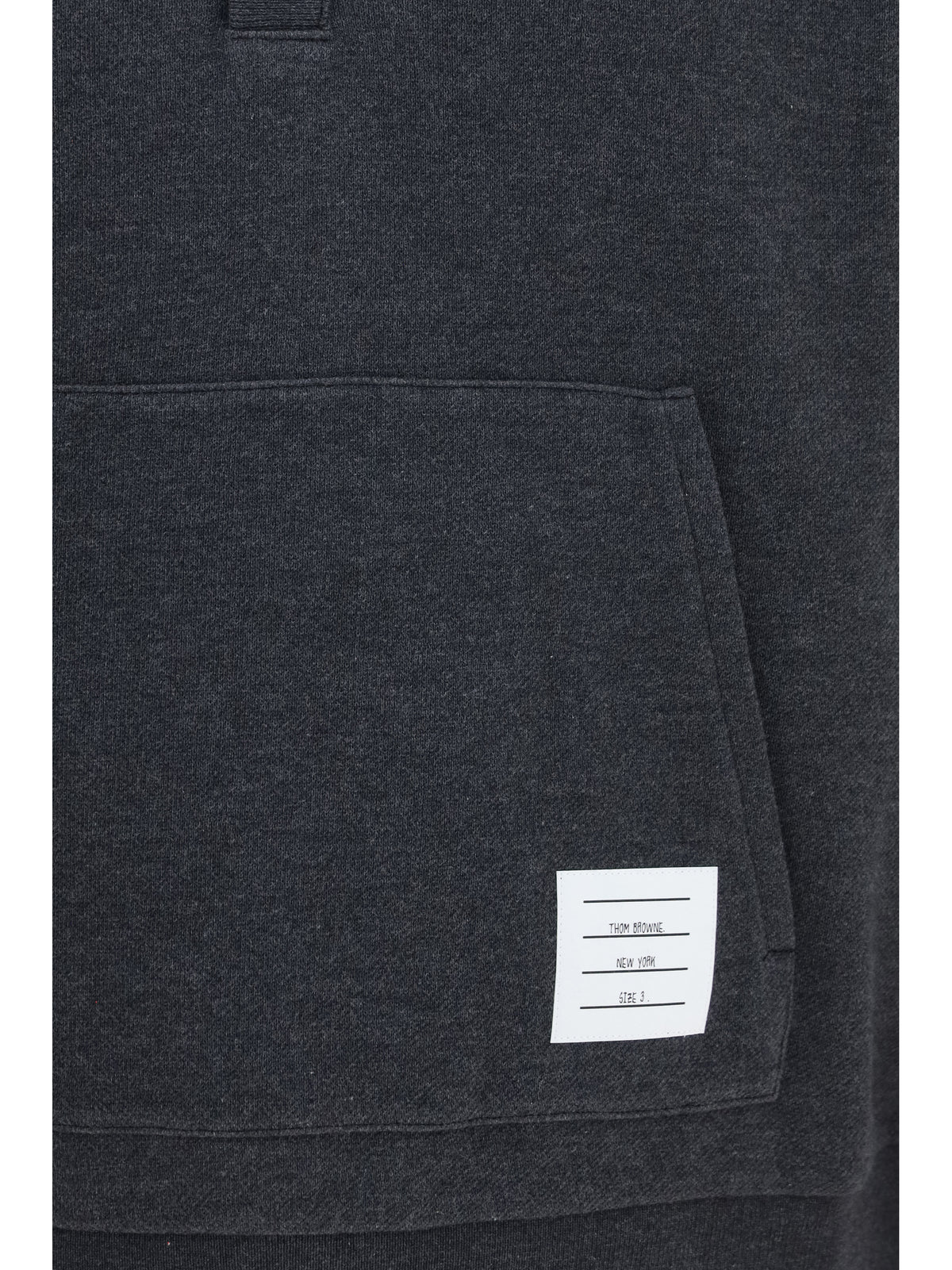 Thom Browne Loopback cotton piqué Sweater - Charcoal