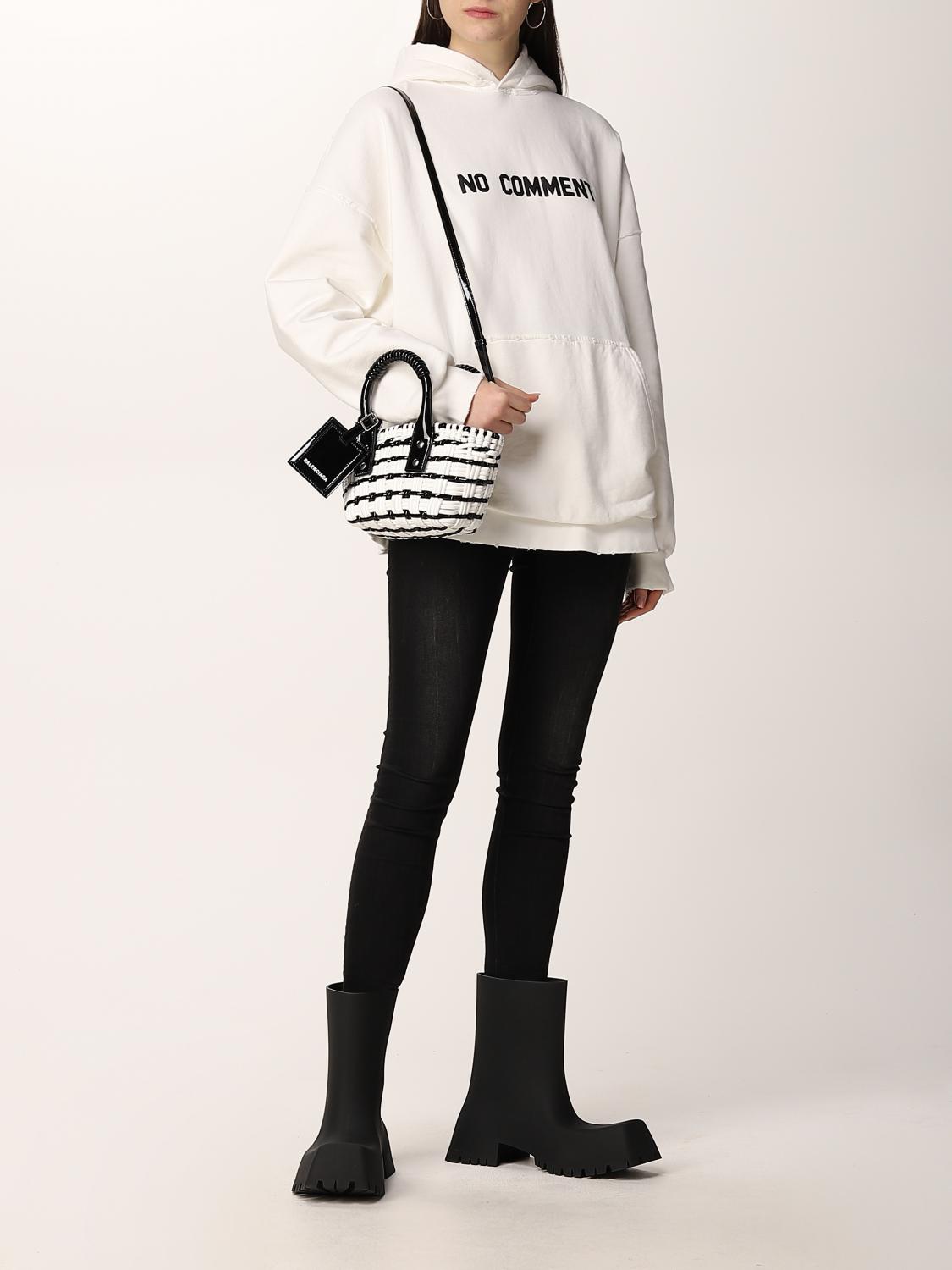 Balenciaga Sweatshirt Woman White