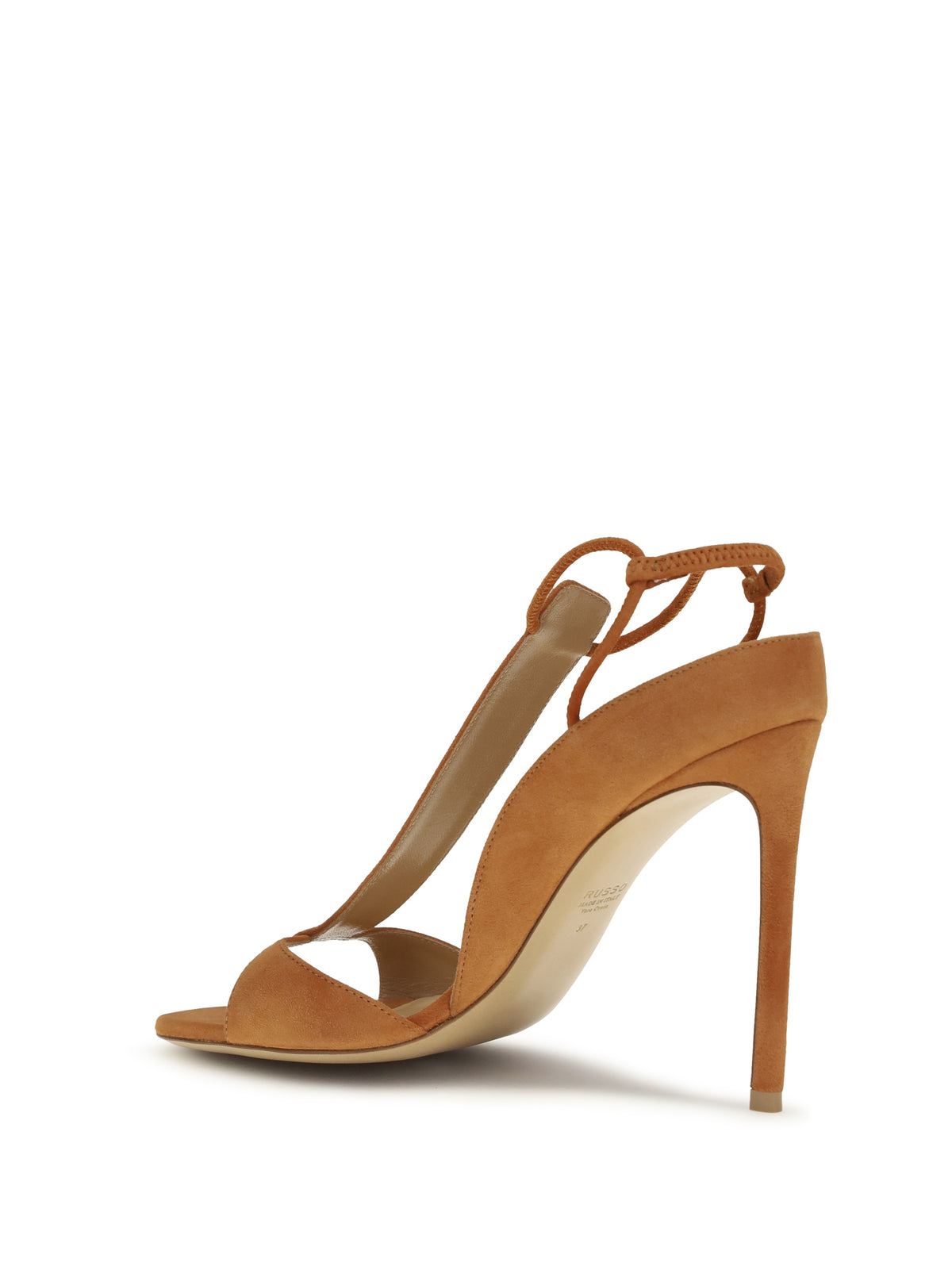 Francesco Russo R1S950 suede Sandals - Pumpkin