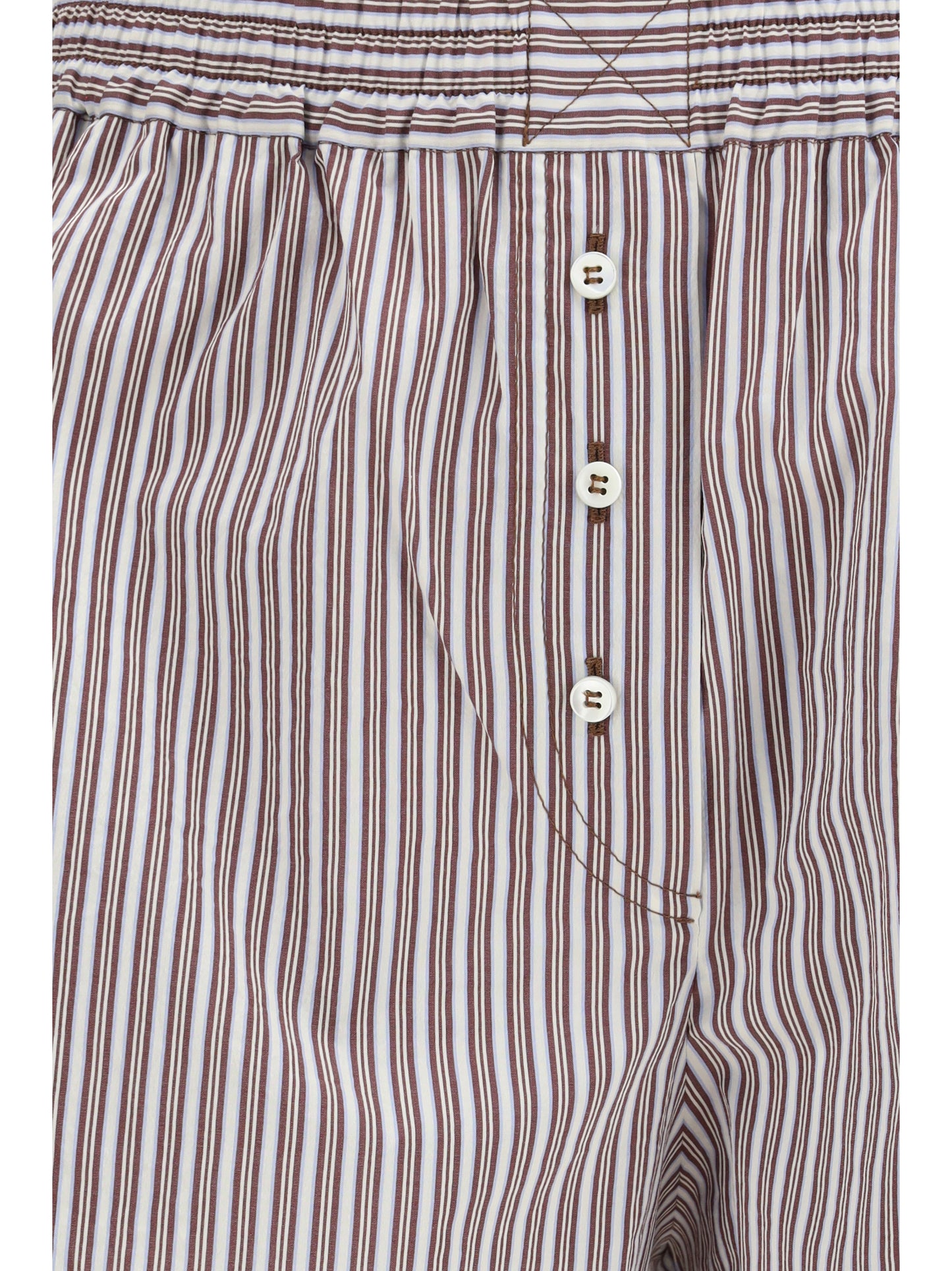 BRUNELLO CUCINELLI Striped silk Shorts