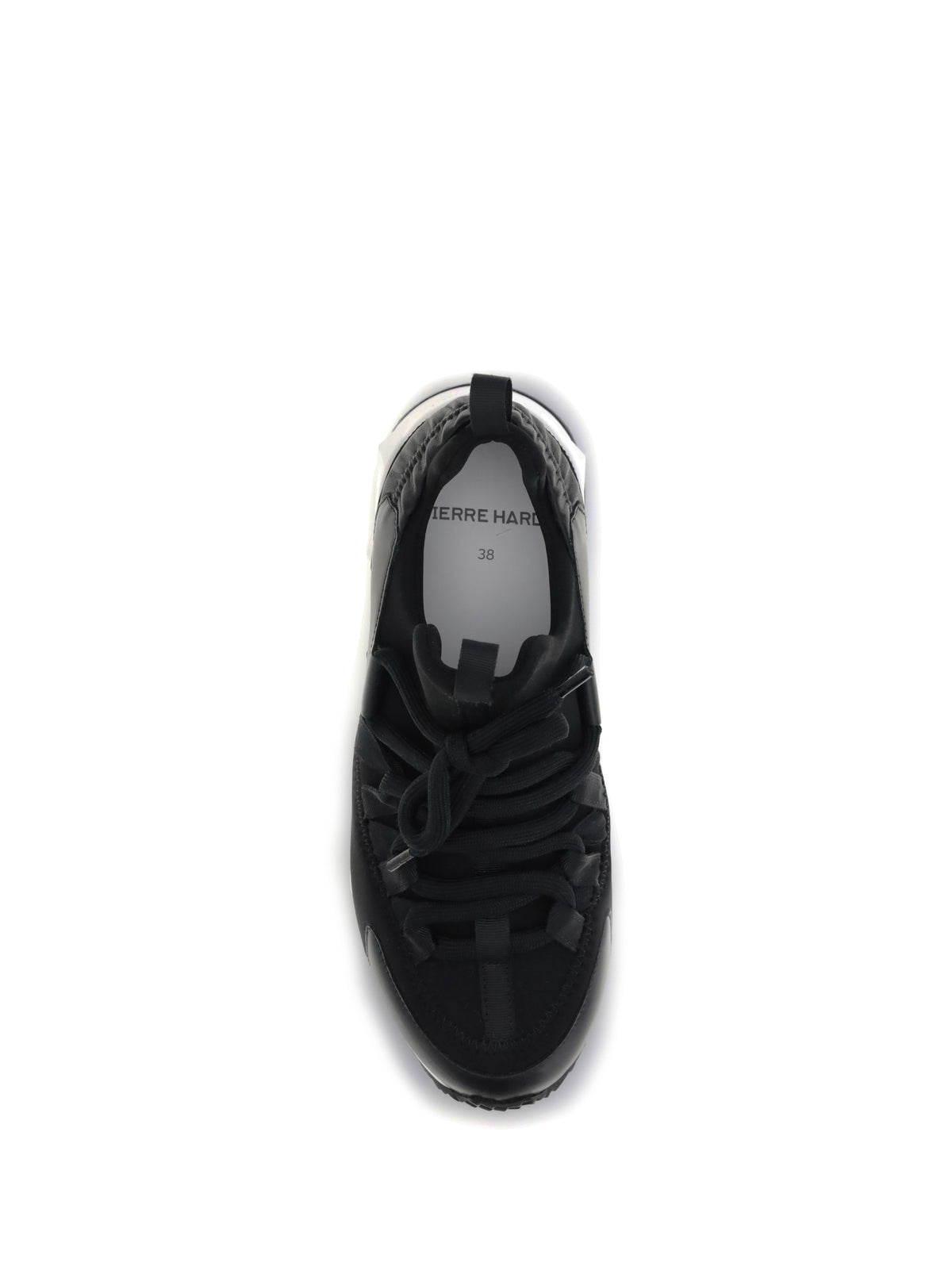Pierre Hardy Trek Cosmetic Sneakers - Patent Kid Neoprene Calf Black