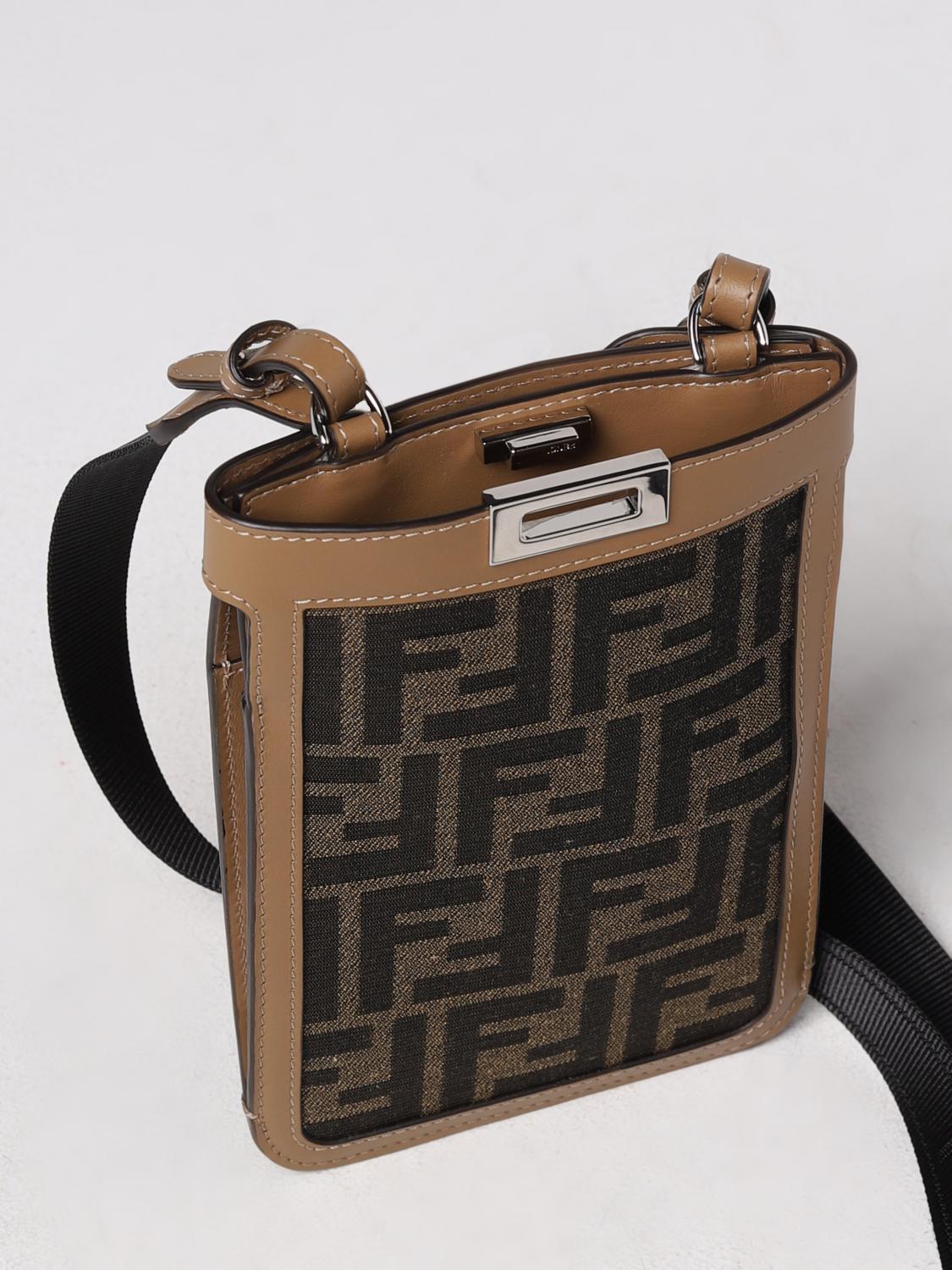 Fendi Shoulder Bag Men Tobacco