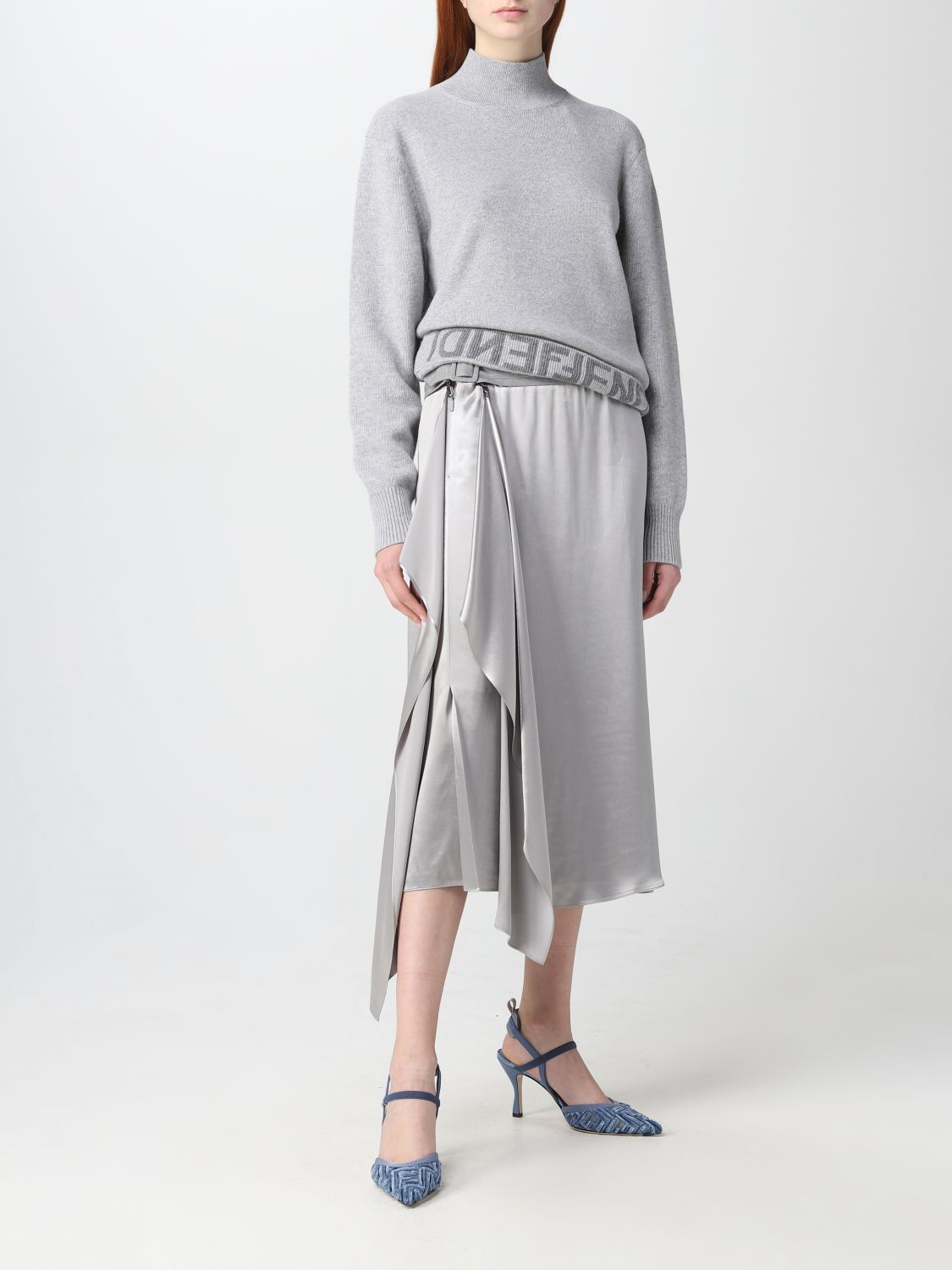 Fendi Sweater Woman Grey
