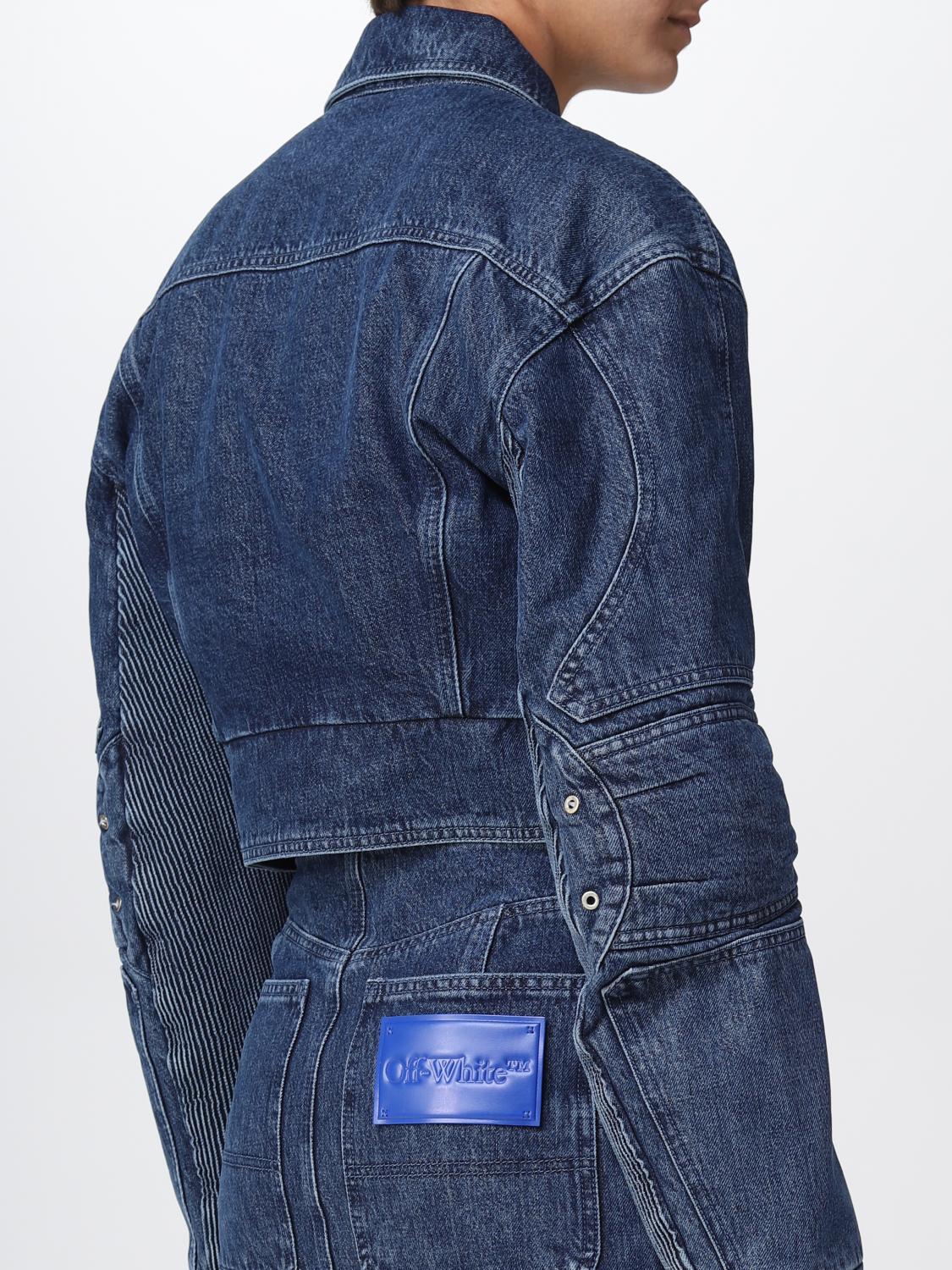 Off White Jacket Woman Blue