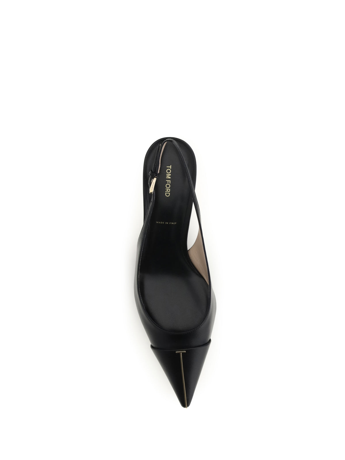 Tom Ford Leather Slingback Pumps - Black