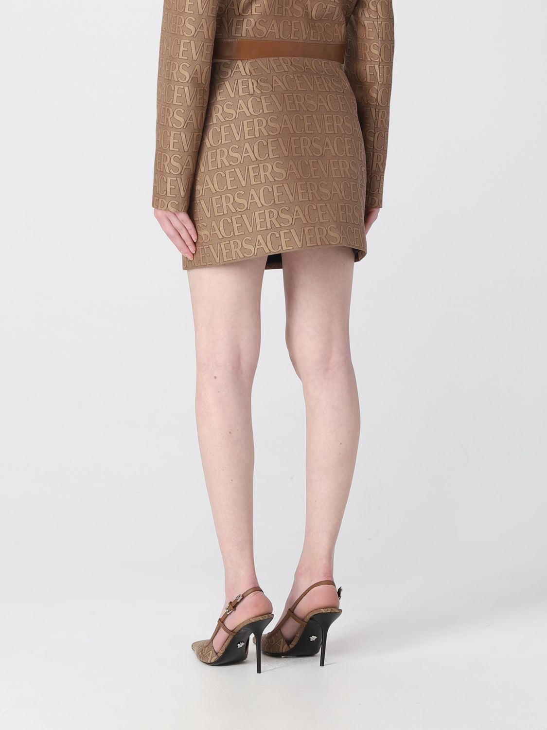 Versace Skirt Woman Beige