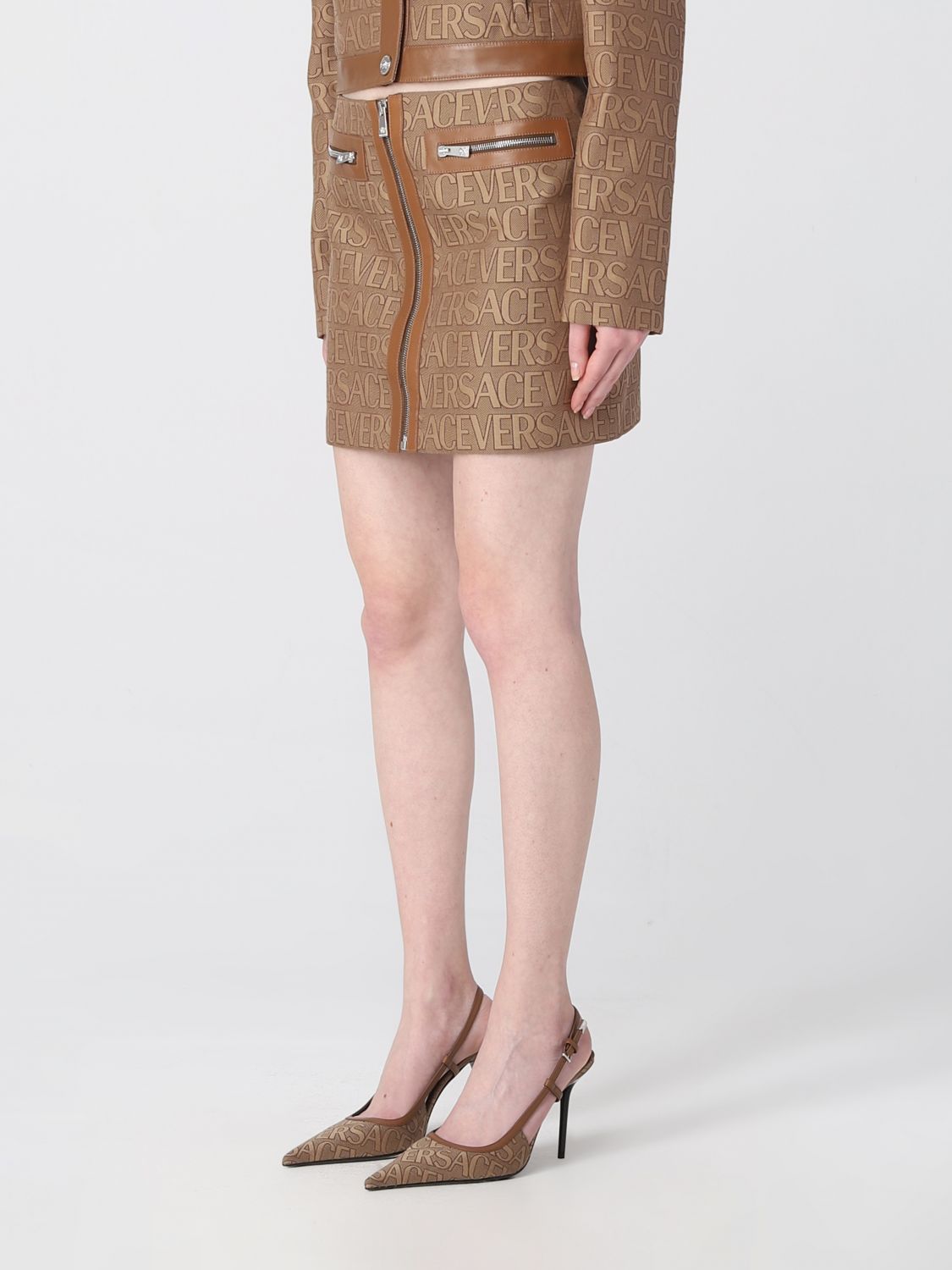 Versace Skirt Woman Beige