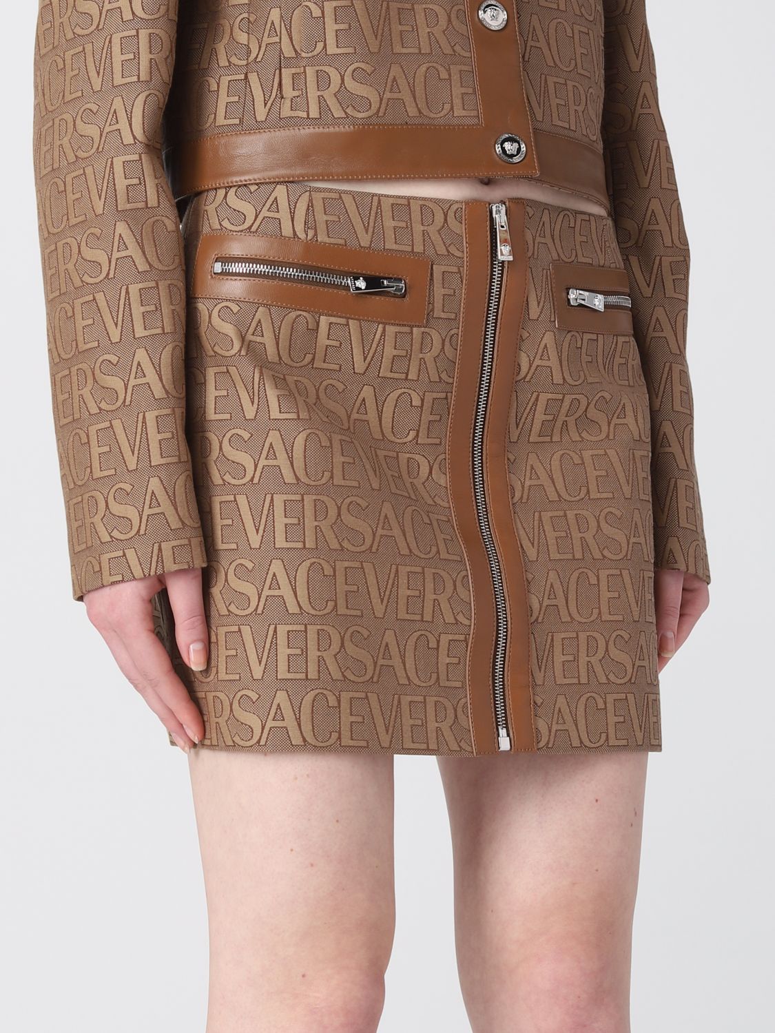 Versace Skirt Woman Beige