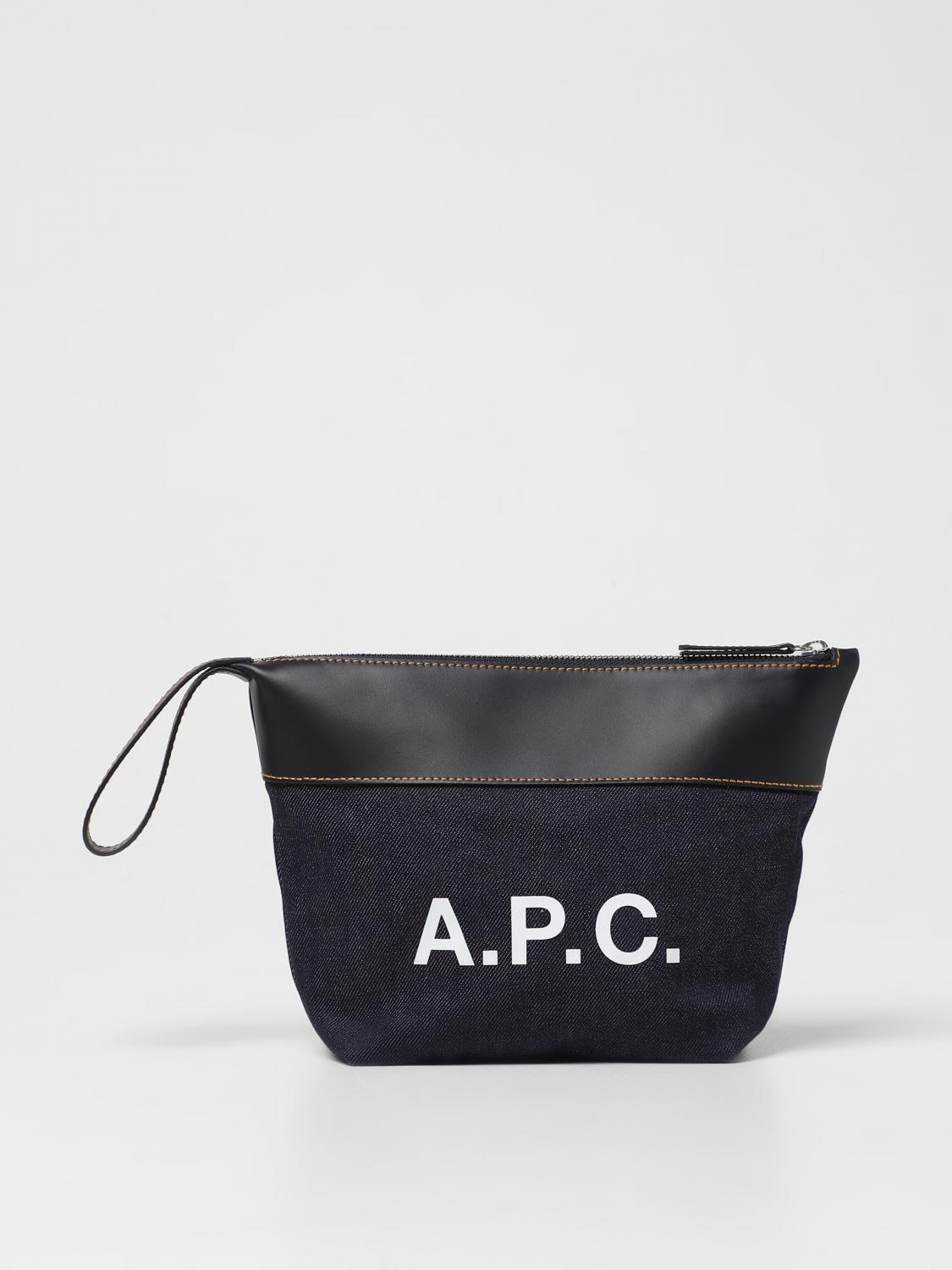 A.P.C. Cosmetic Case Men Blue