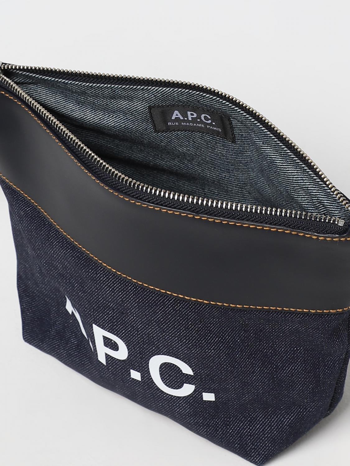 A.P.C. Cosmetic Case Men Blue