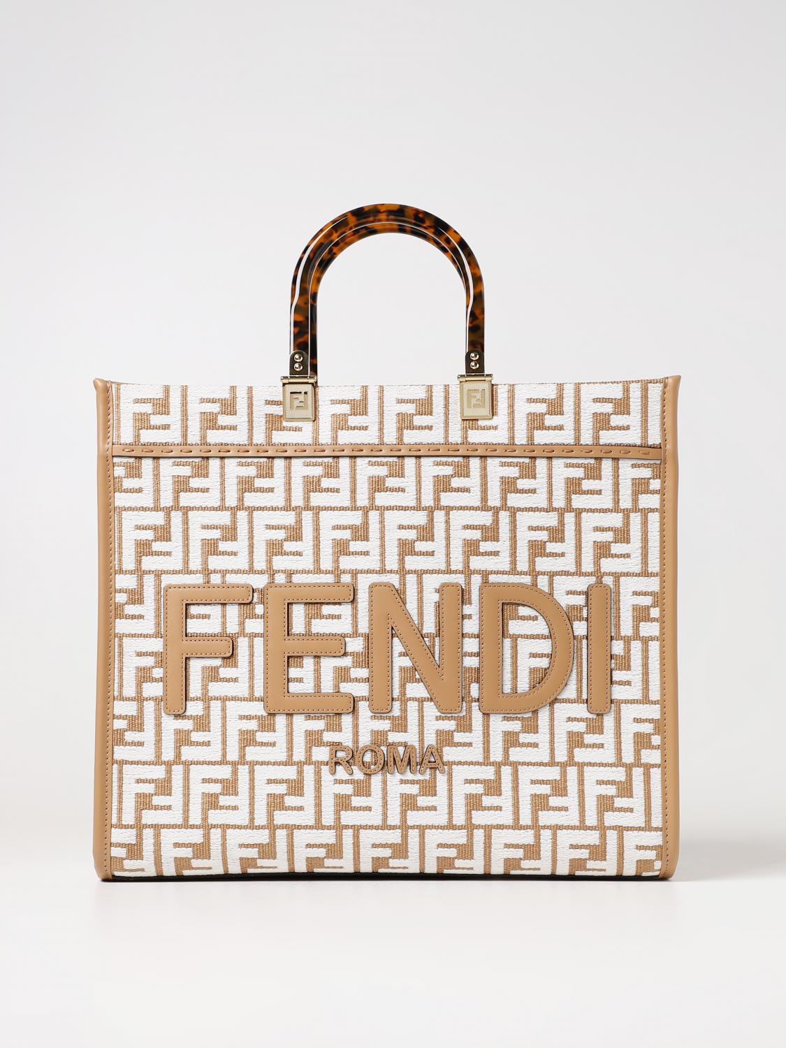 Fendi Tote Bags Woman Beige