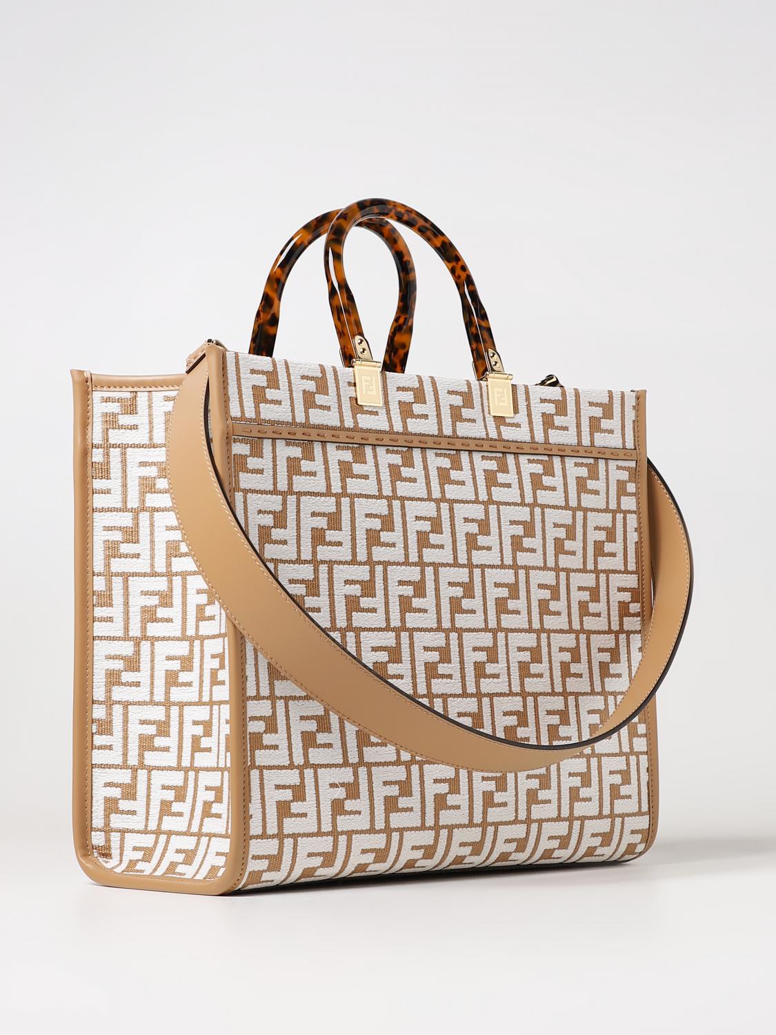 Fendi Tote Bags Woman Beige