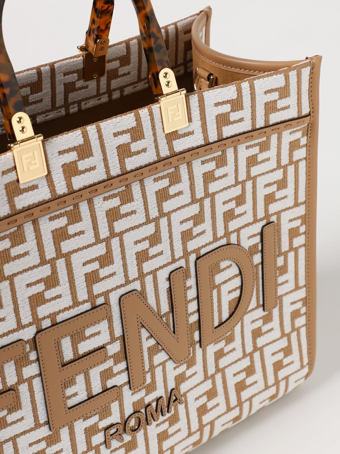 Fendi Tote Bags Woman Beige