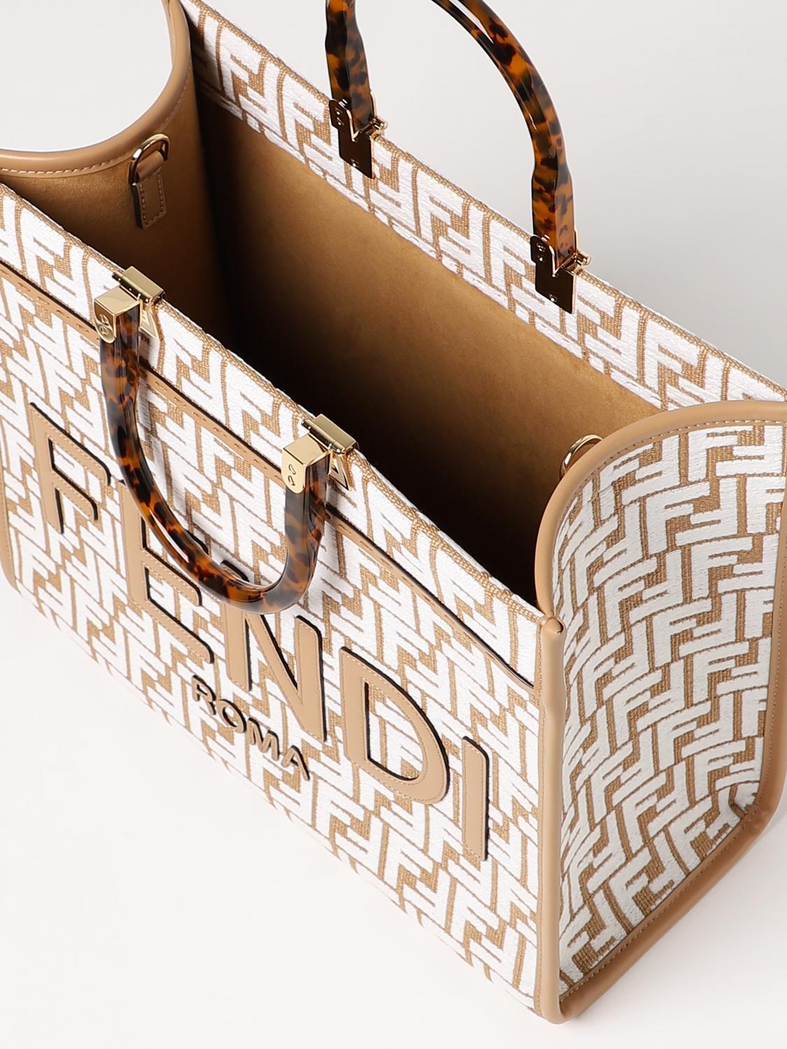 Fendi Tote Bags Woman Beige