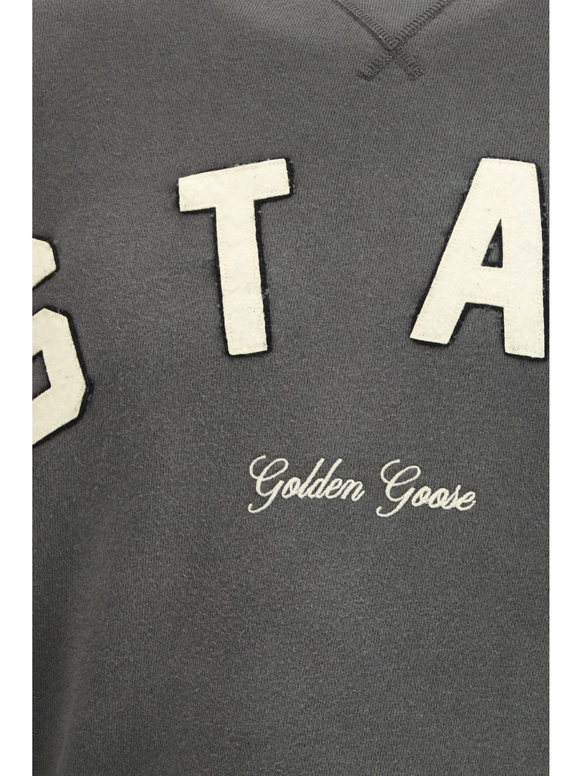 Golden Goose Star Embroidered Sweatshirt - Charcoal