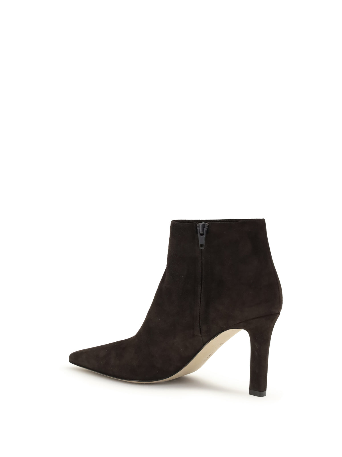 The Row Squared Toe nappa leather ankle Boots - Lacquer Brown