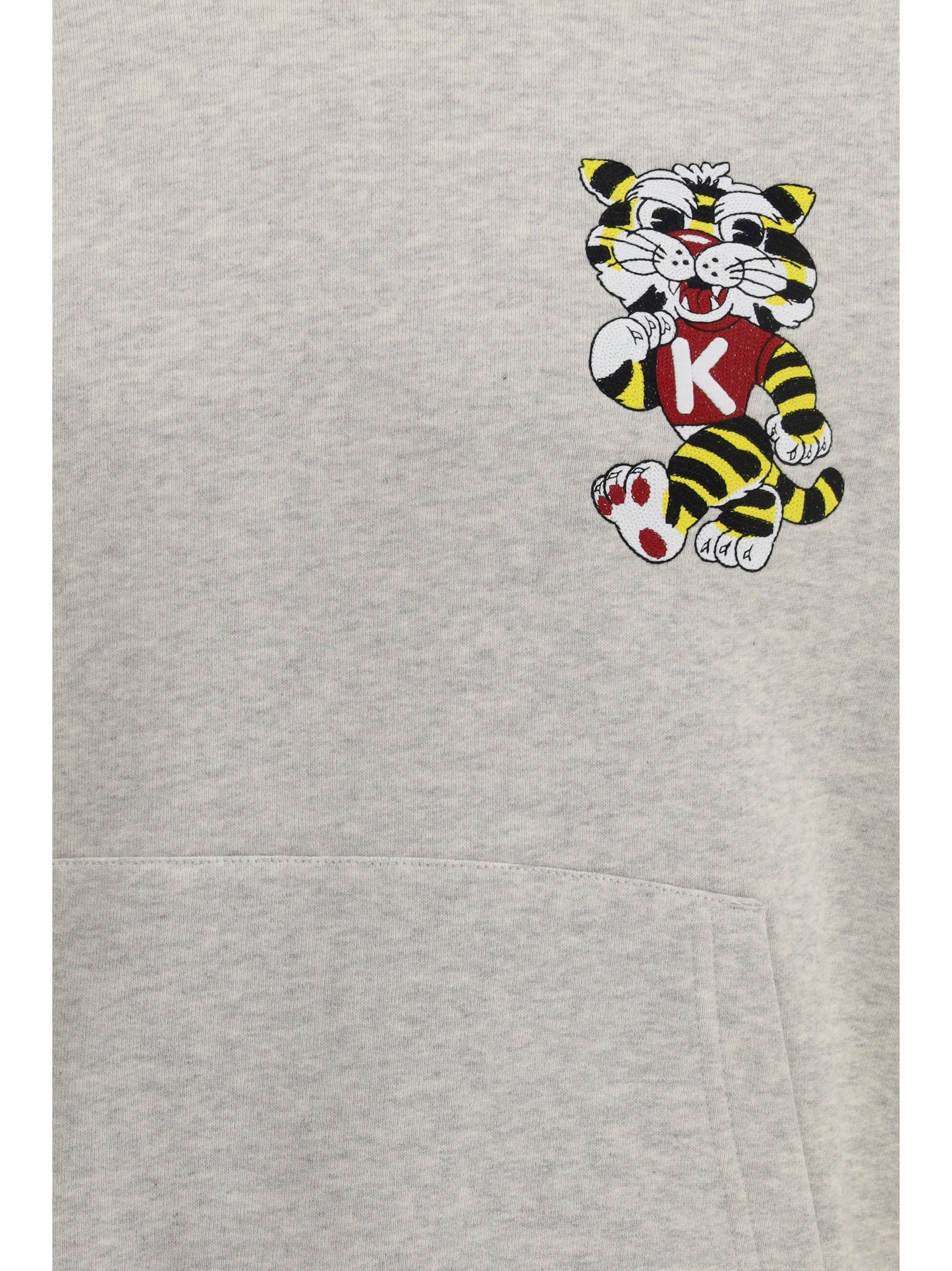 Kenzo Cotton Hoodei Kenzo Wild Tiger - Pale Grey