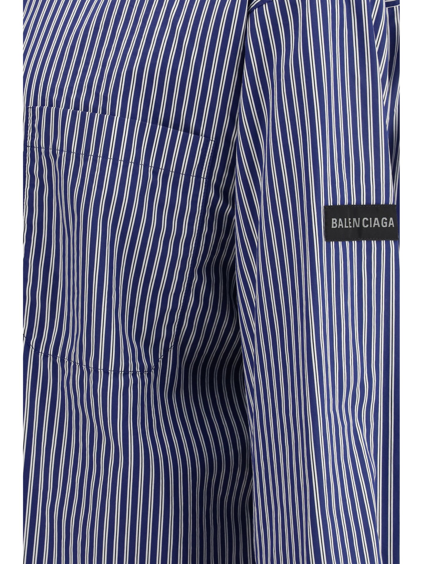BALENCIAGA Embroidered poplin oversized Shirt