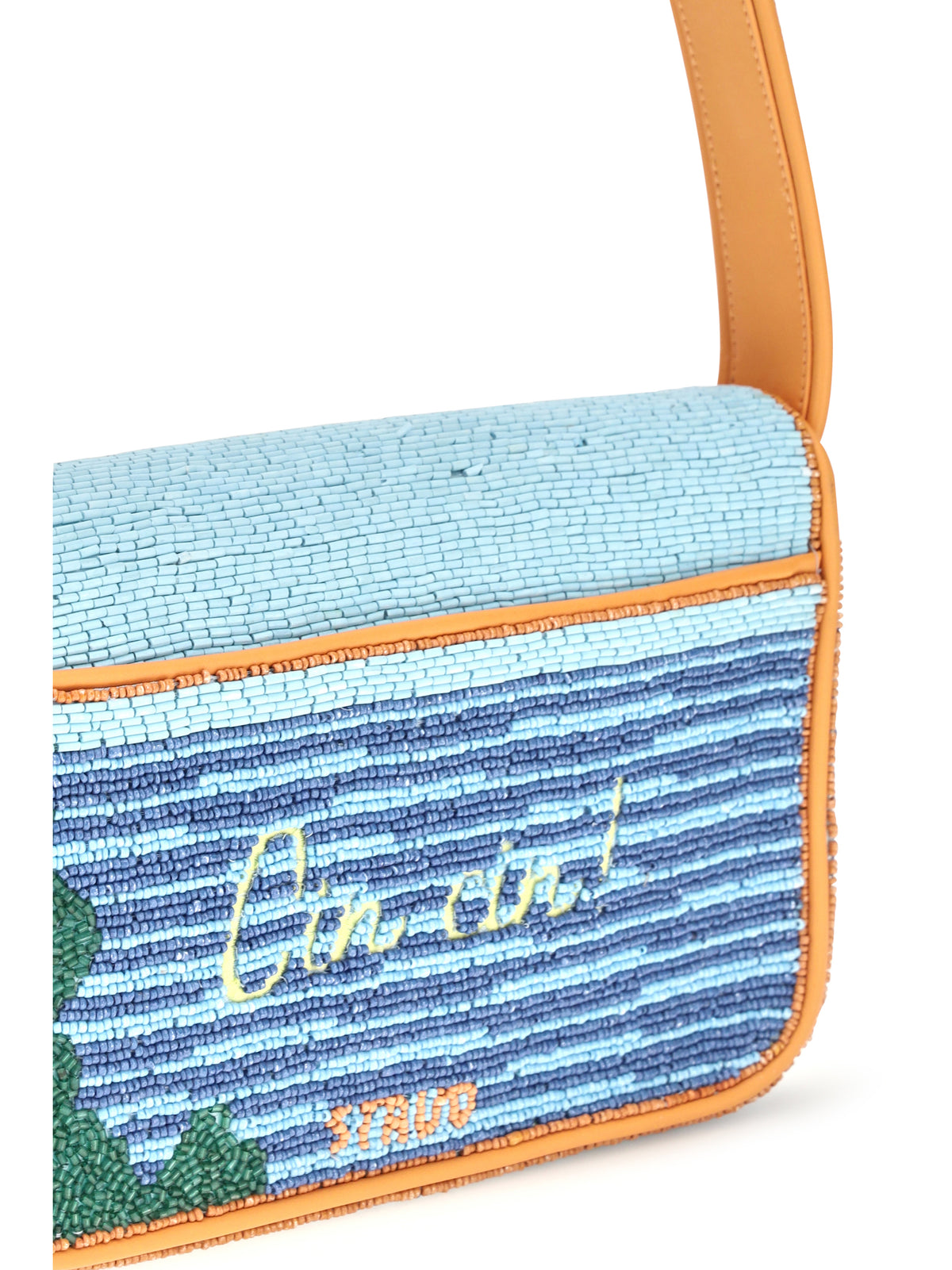 Staud Tommy Beaded Shoulder Bag - Sunset Spritz