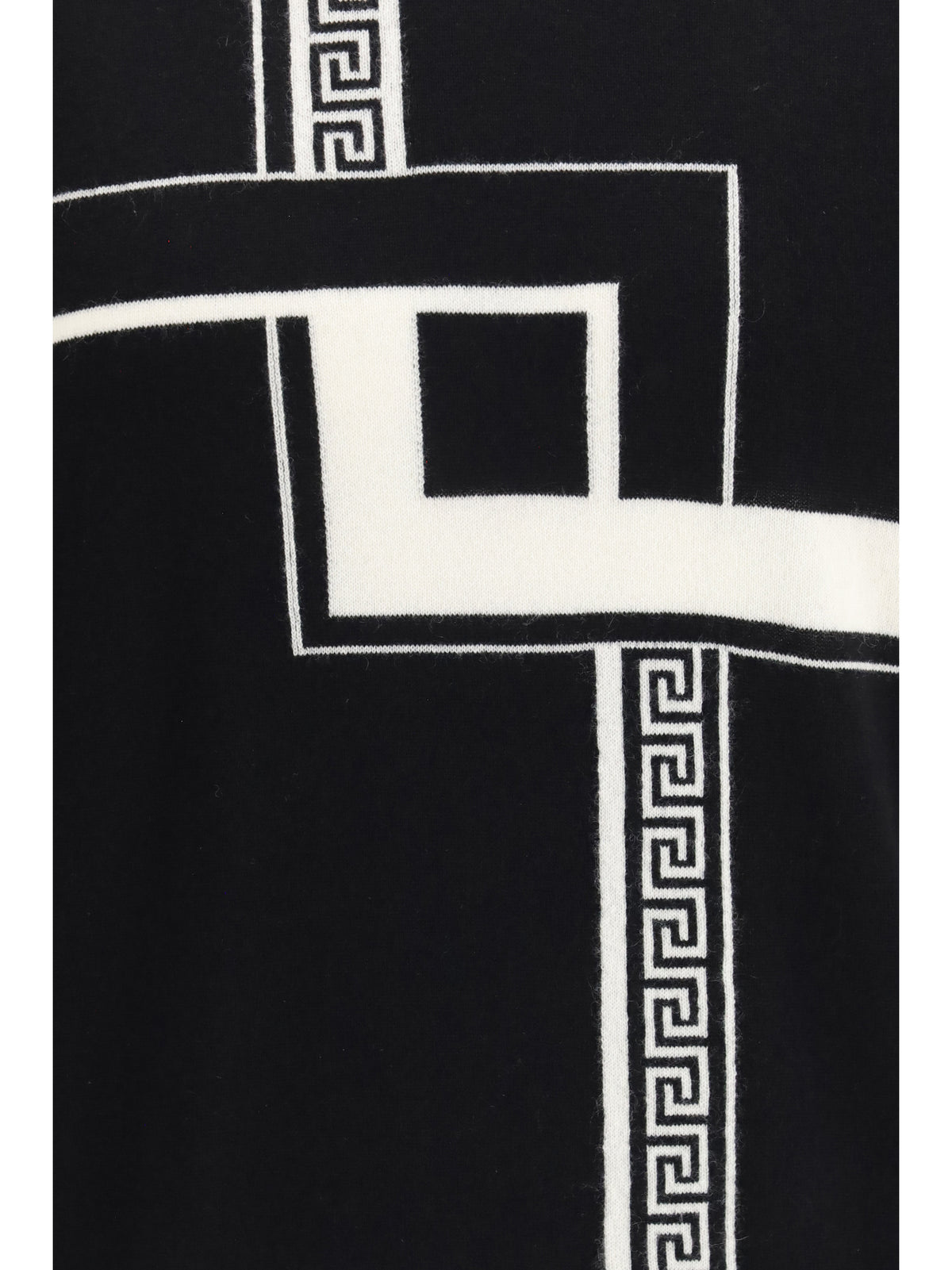 Versace Greca Incrocio Sweater - Black